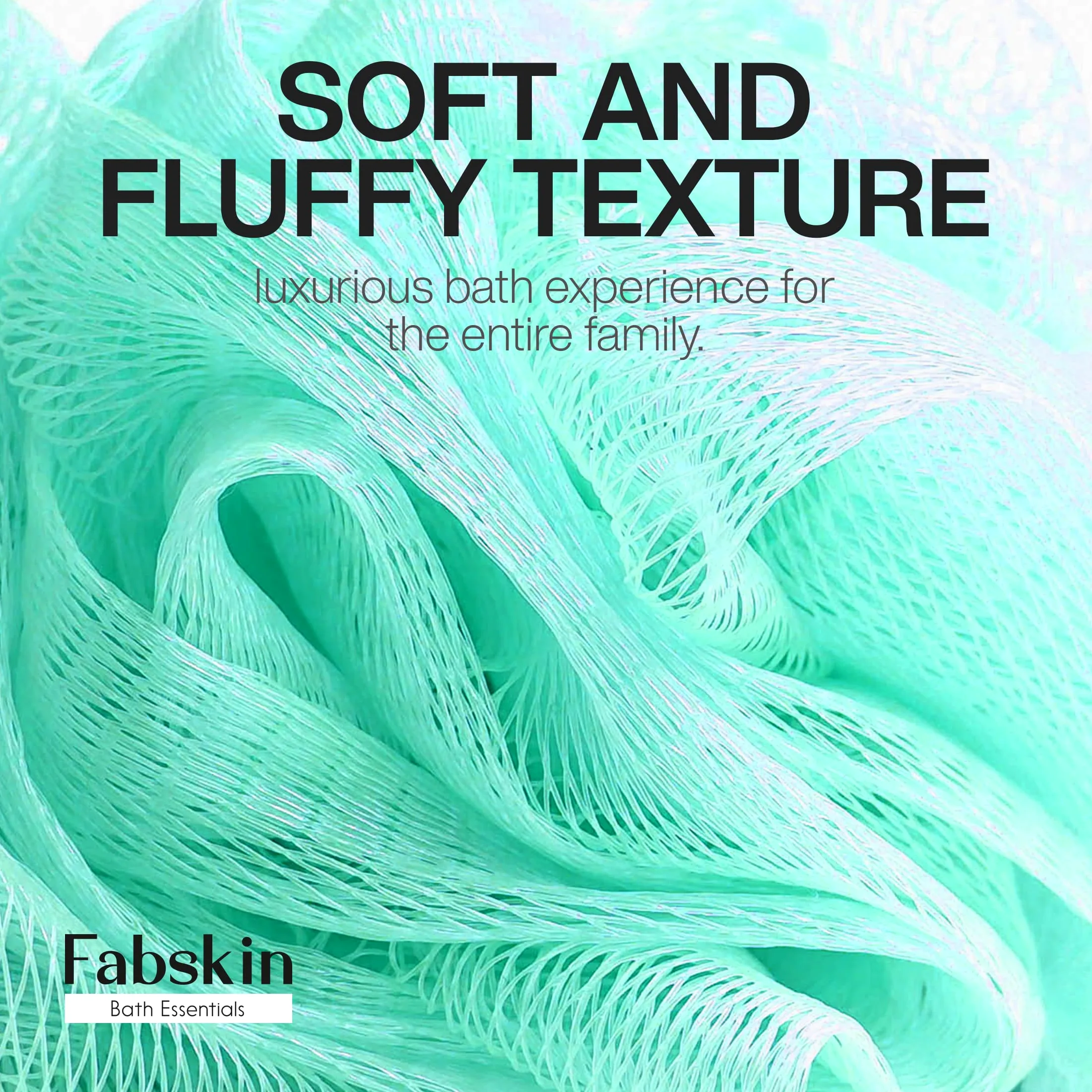 Fabskin Cepillo de baño corporal de lufa para hombres y mujeres con mango largo | Cepillo de baño corporal | Estropajo de espalda para baño | Fabricado en la India (verde)