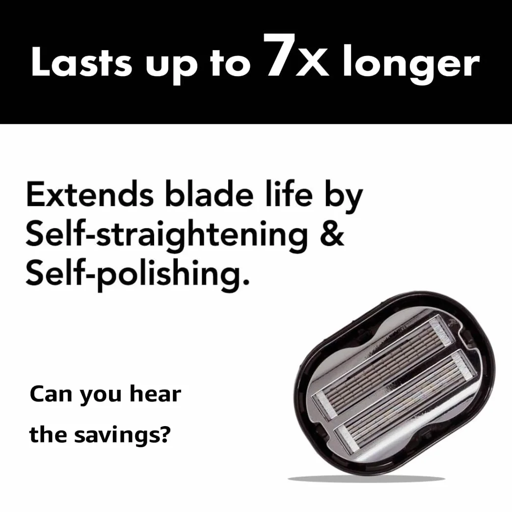 OmniShaver Maquinilla de afeitar para cabeza calva, cortador de pelo, auto limpia