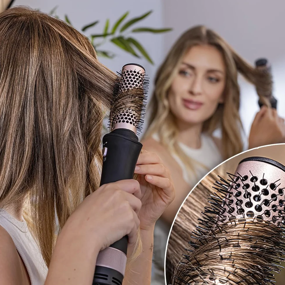Cecotec Cepillo de Aire 10 en 1 Bamba CeramicCare 10in1 Styler, 1000 W, 10 Cabezales, 3 Temperaturas, 2 Velocidades, Cerámica, Aire Frío