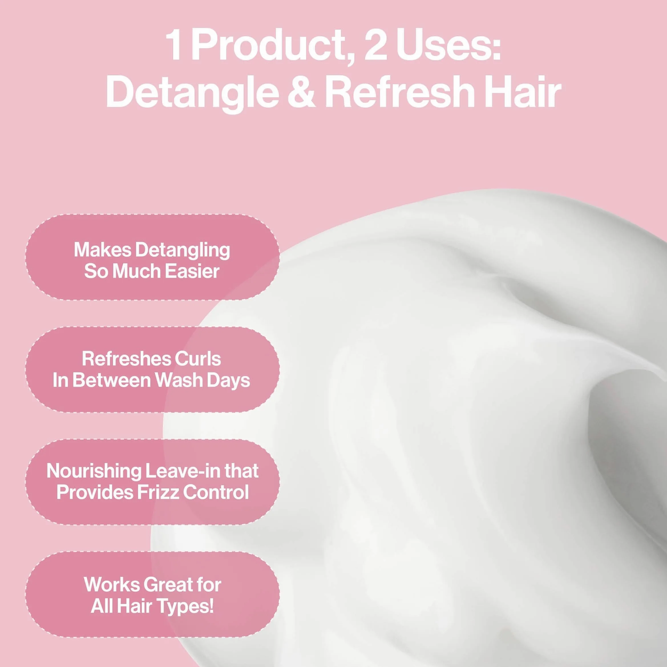 Rizos Curls Refresh & Desenredar Spray para hidratar el cabello rizado, silicona y sin parabenos, 296 ml