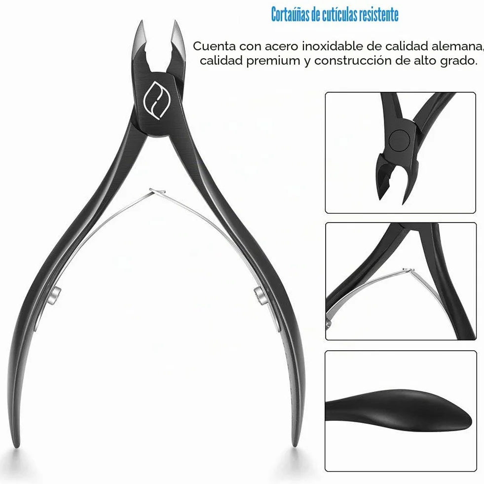 FERYES Alicates Cortacutículas Profesional Acero Inoxidable Cortador Removedor Cutícula