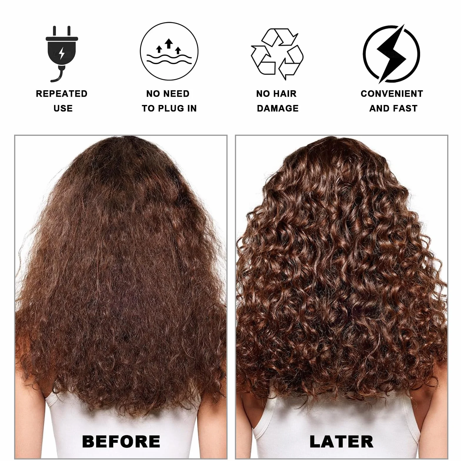 Gorro Secador de Pelo Térmico Negro Rosa 2 Piezas Difusor para Cabello Rizado Universal Accesorio