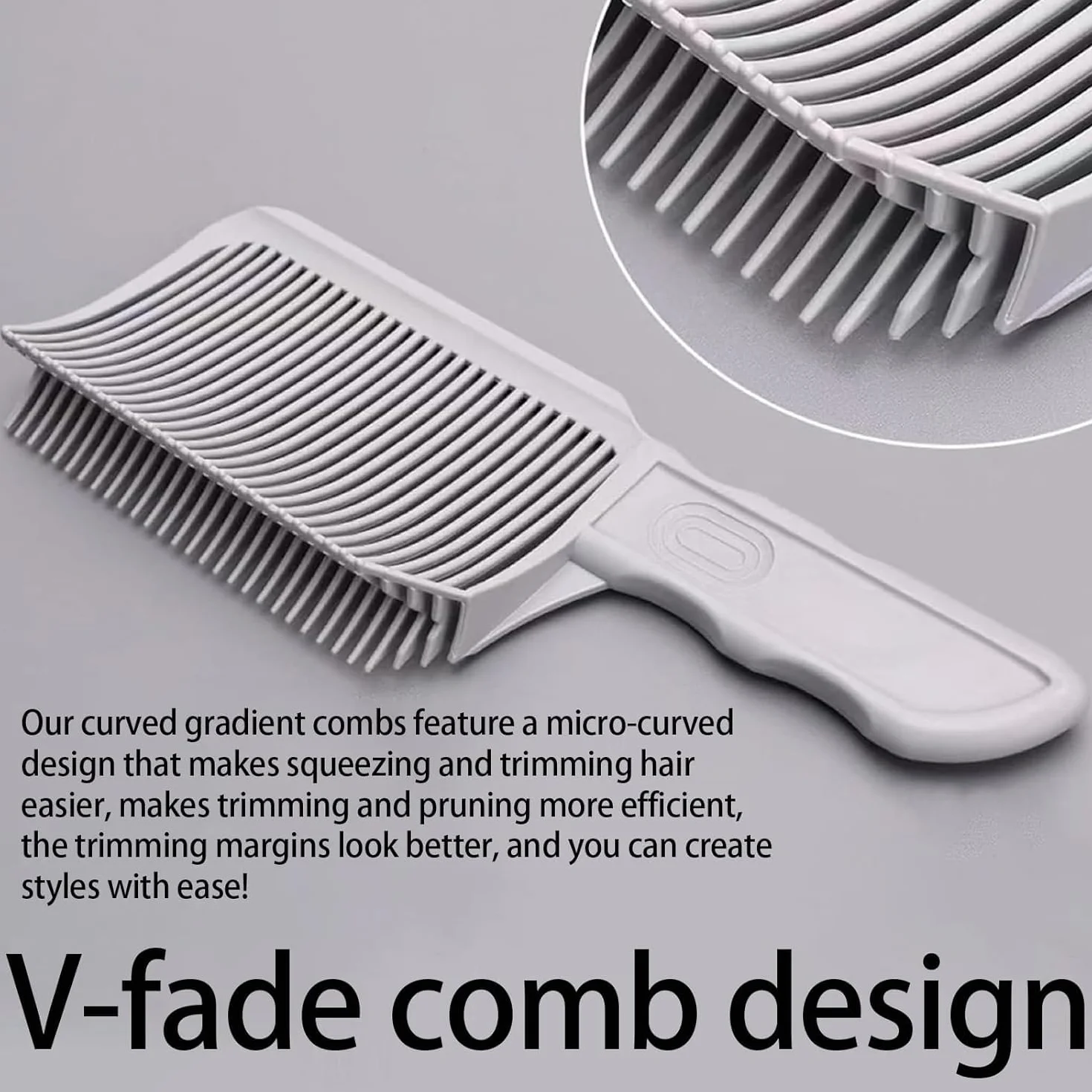 Plantilla de Corte de Pelo, Peine Degradado Profesional con Cinta Ajustable de Silicona para Peluquería