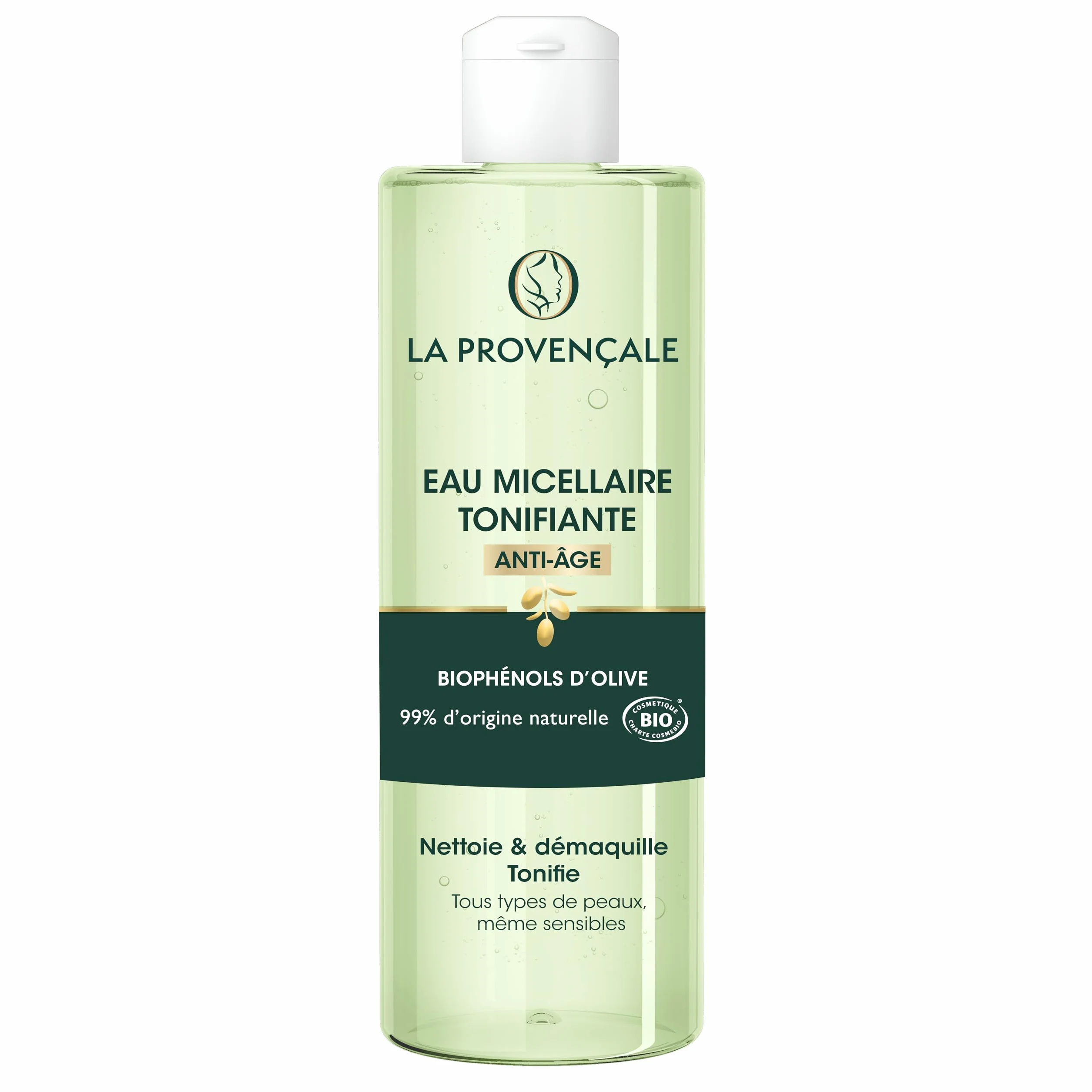 La Provençale Bio Micellaire Anti-Age Visage/Yeux Certifié Bio Huile d'Olive AOC Provence 400 ml