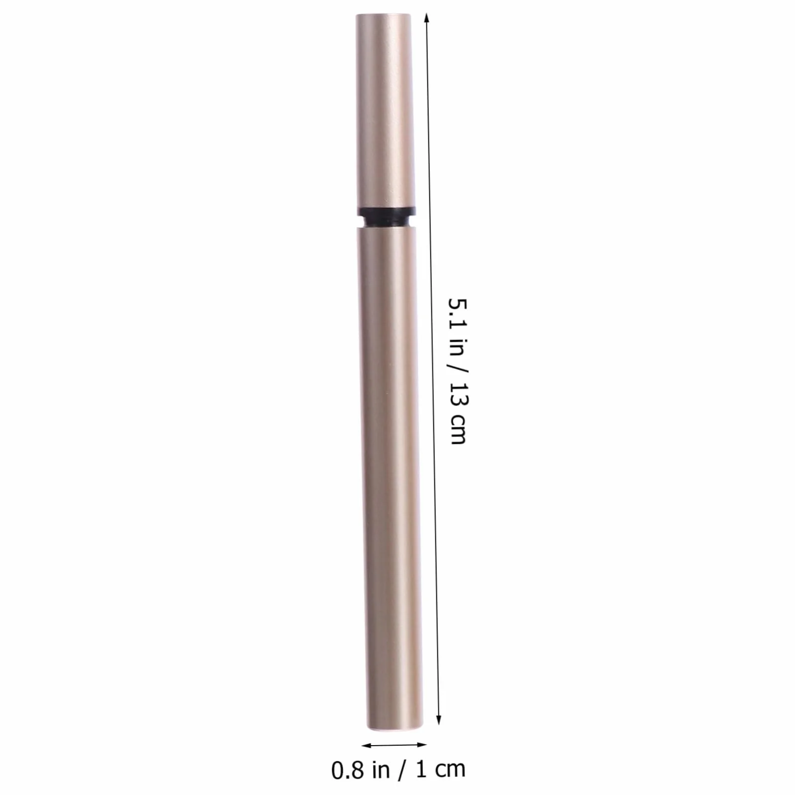 Tubo de Delineador de Ojos Vacío Dorado de 1ml, Paquete de 5 Piezas, Plástico Portátil para Almacenar Esmalte y Uso en Mayoristas y Minoristas de Cosméticos