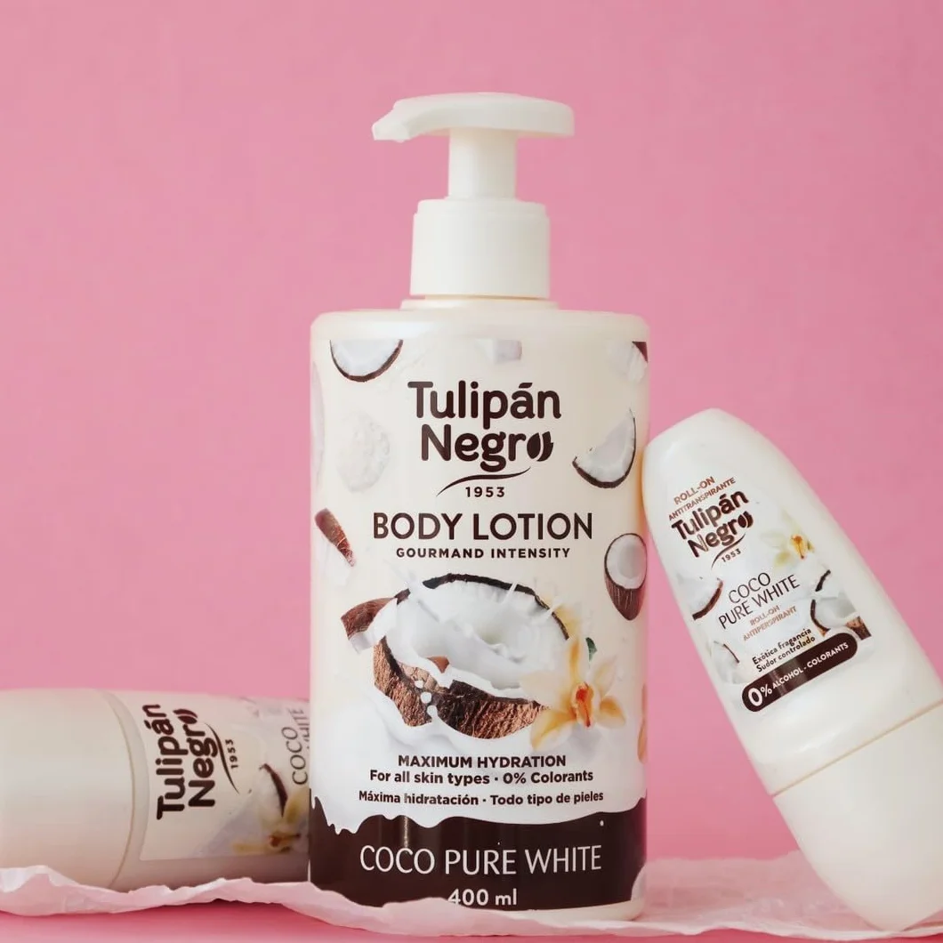 Tulipán Negro Antitranspirante Roll-On Coco Pure White Desodorante 50 ml
