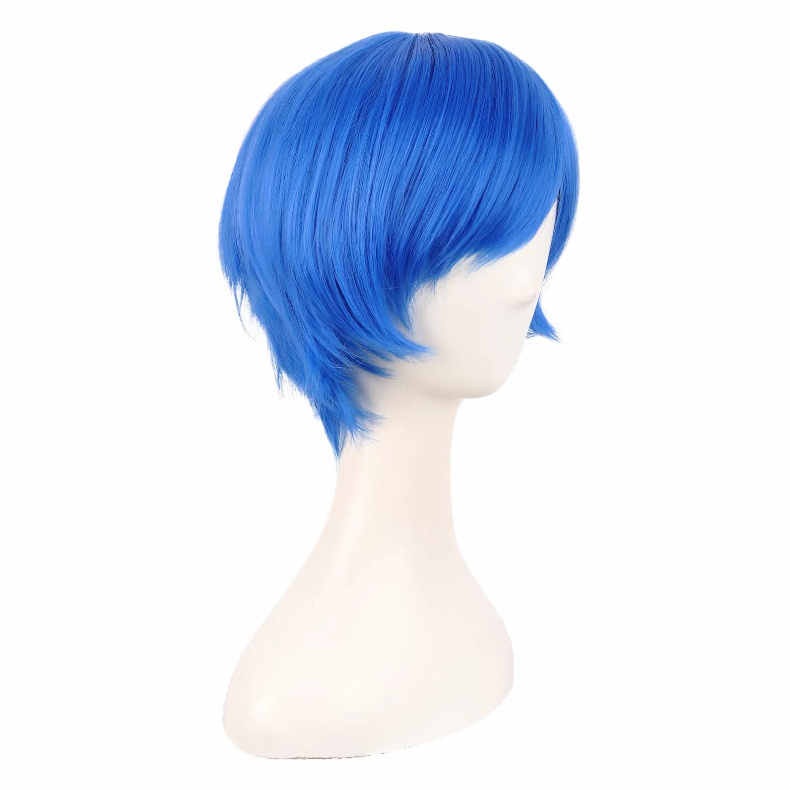 MapofBeauty 30 cm Monochrom Side Flequillo Corto Lacio Pelucas Alta-temperatura Fibras Cosplay