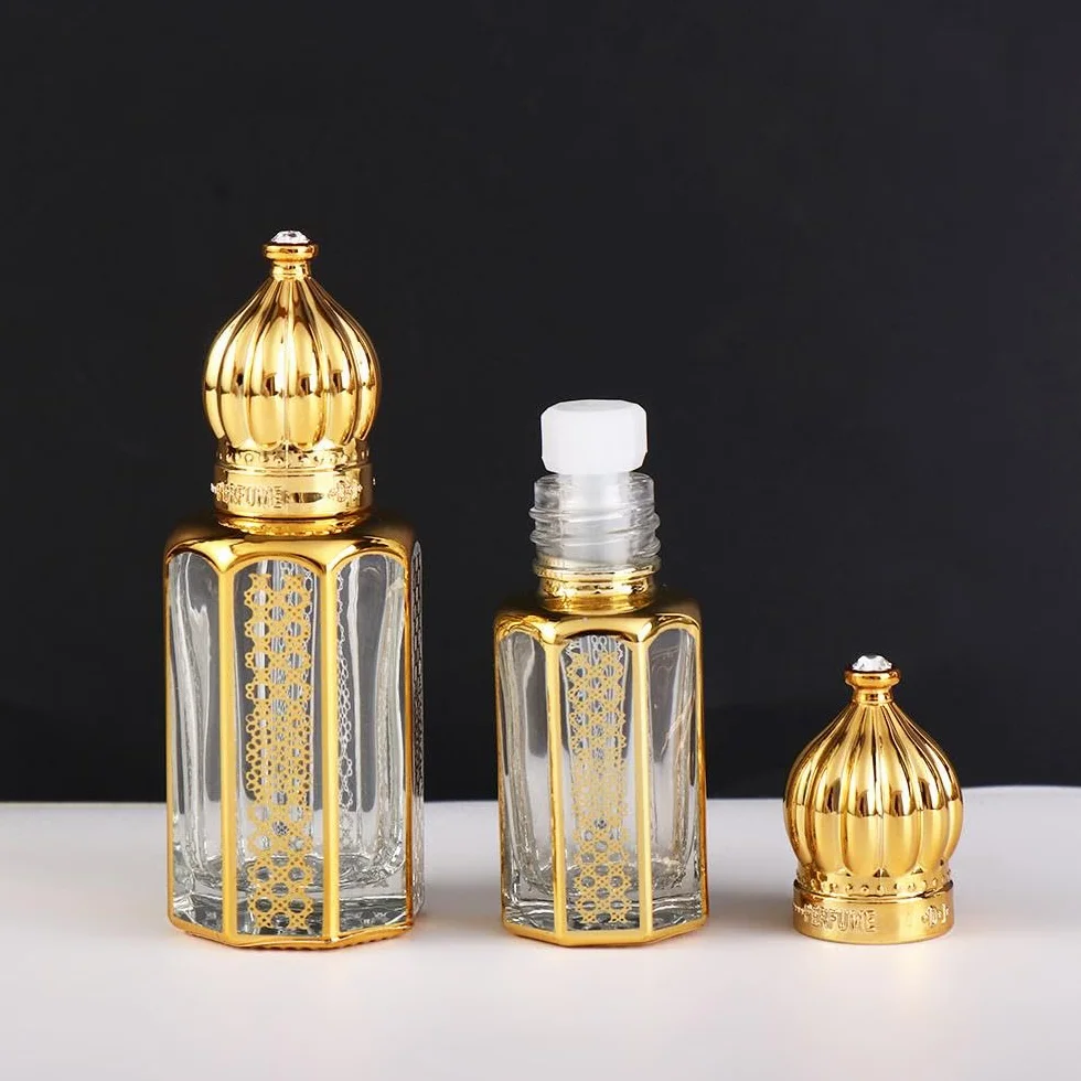 Botellas cuentagotas de cristal 12 ml para aceite esencial perfume vacías vintage