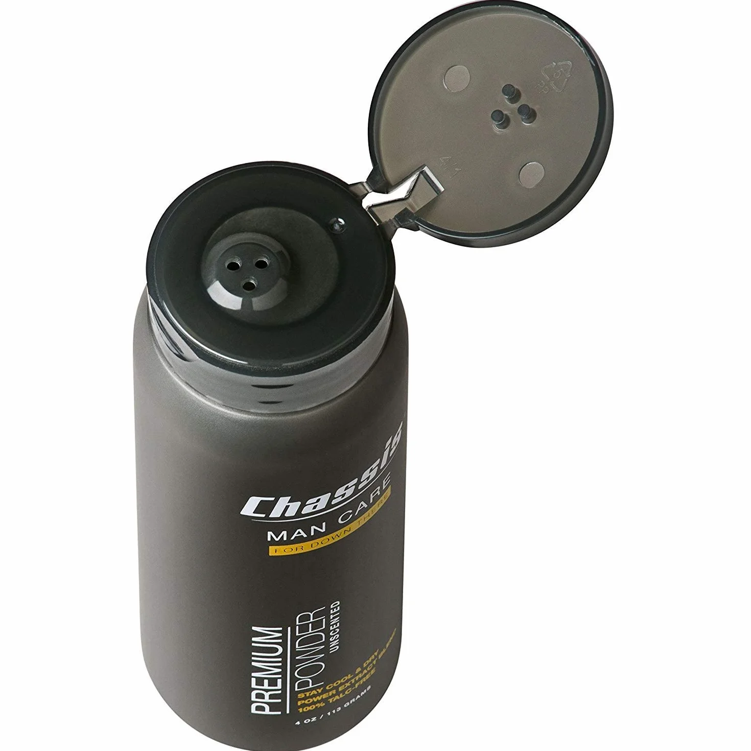 Chassis Polvo corporal sin perfume para hombre sin talco