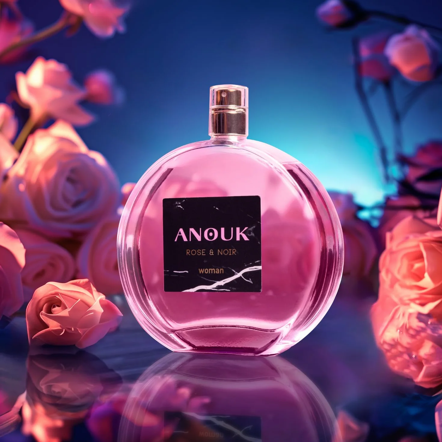ANOUK Rose & Noir Colonia 100 ml Estuche de Regalo Mujer Eau de Toilette Femenina Aroma Dulce y Floral
