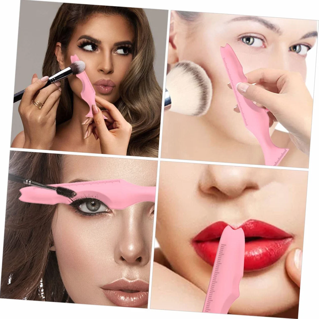 FRCOLOR 5 Juegos De Plantillas De Guía Para Delineador De Ojos Sombras De Ojos Maquillaje Cejas Y Herramientas De Maquillaje (3 Unidades)