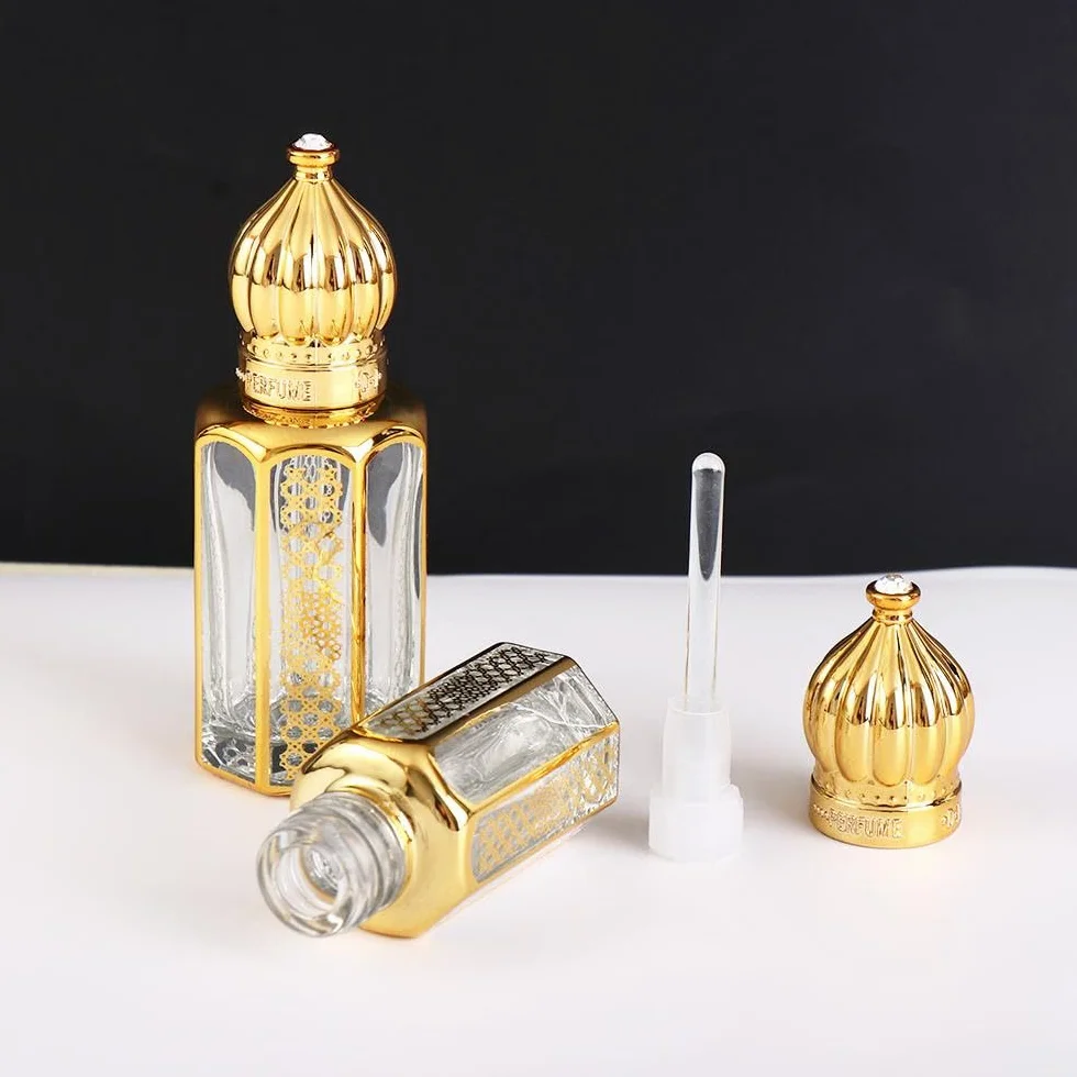 Botellas cuentagotas de cristal 12 ml para aceite esencial perfume vacías vintage