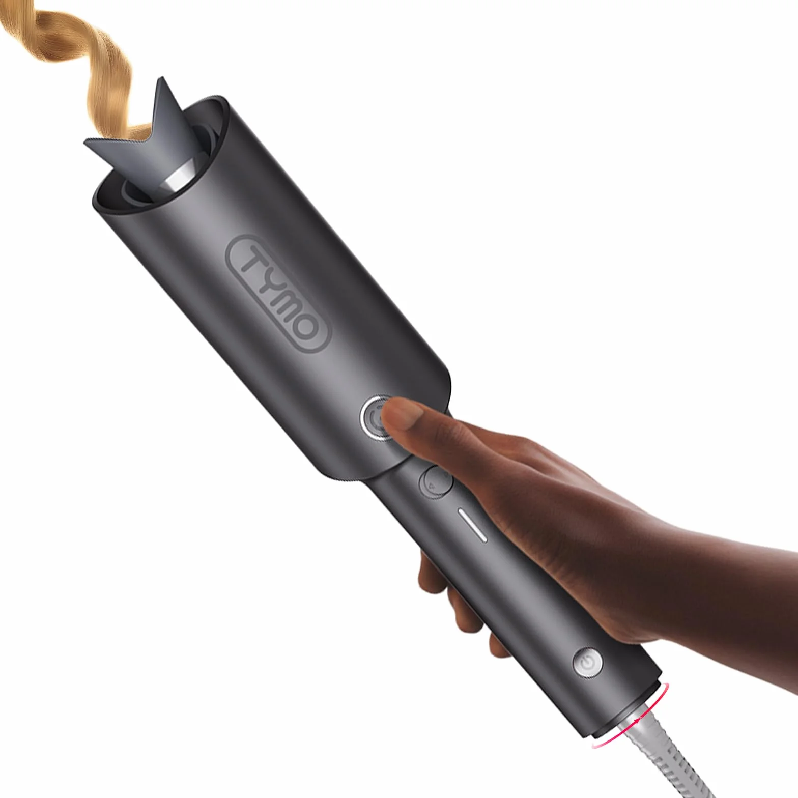 TYMO CURLPRO Rizador de Pelo Automático 25 mm 160-210℃ Cerámica Gris Metálico