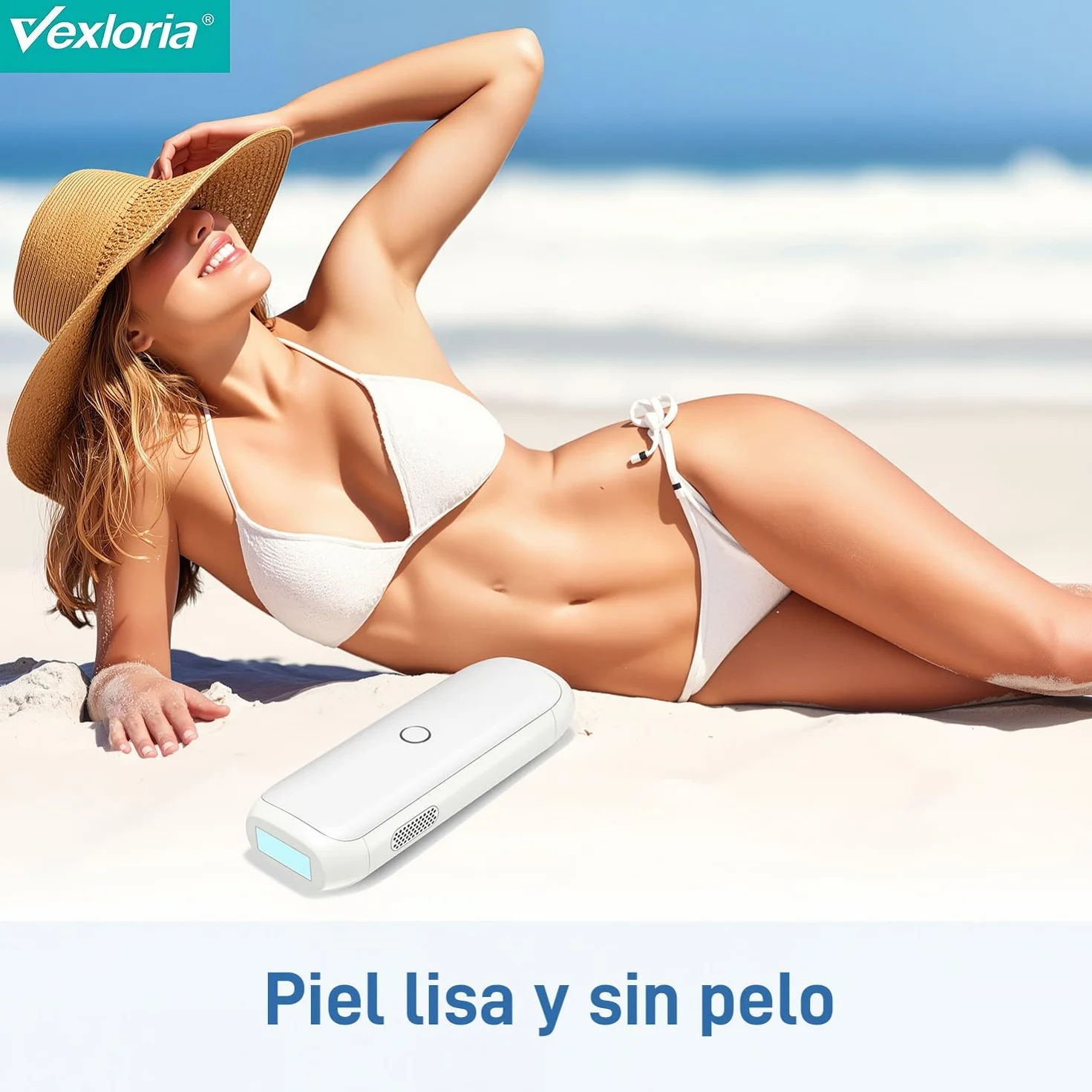 Depiladora Laser IPL Enfriamiento 5 Niveles Energía Flashes Ilimitados Luz Pulsada Piernas Bikini Axilas Cara