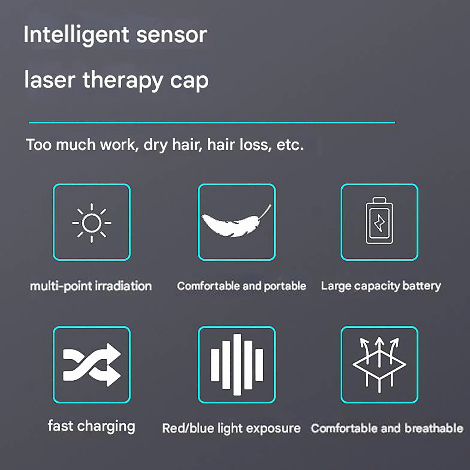 GOURIXIN Gorro portátil de Terapia de luz roja, 96-258 LED, Terapia de luz roja para el Crecimiento del Cabello, 5 Modos de Funcionamiento, batería de 3000 mAh, cómodo y Transpirable
