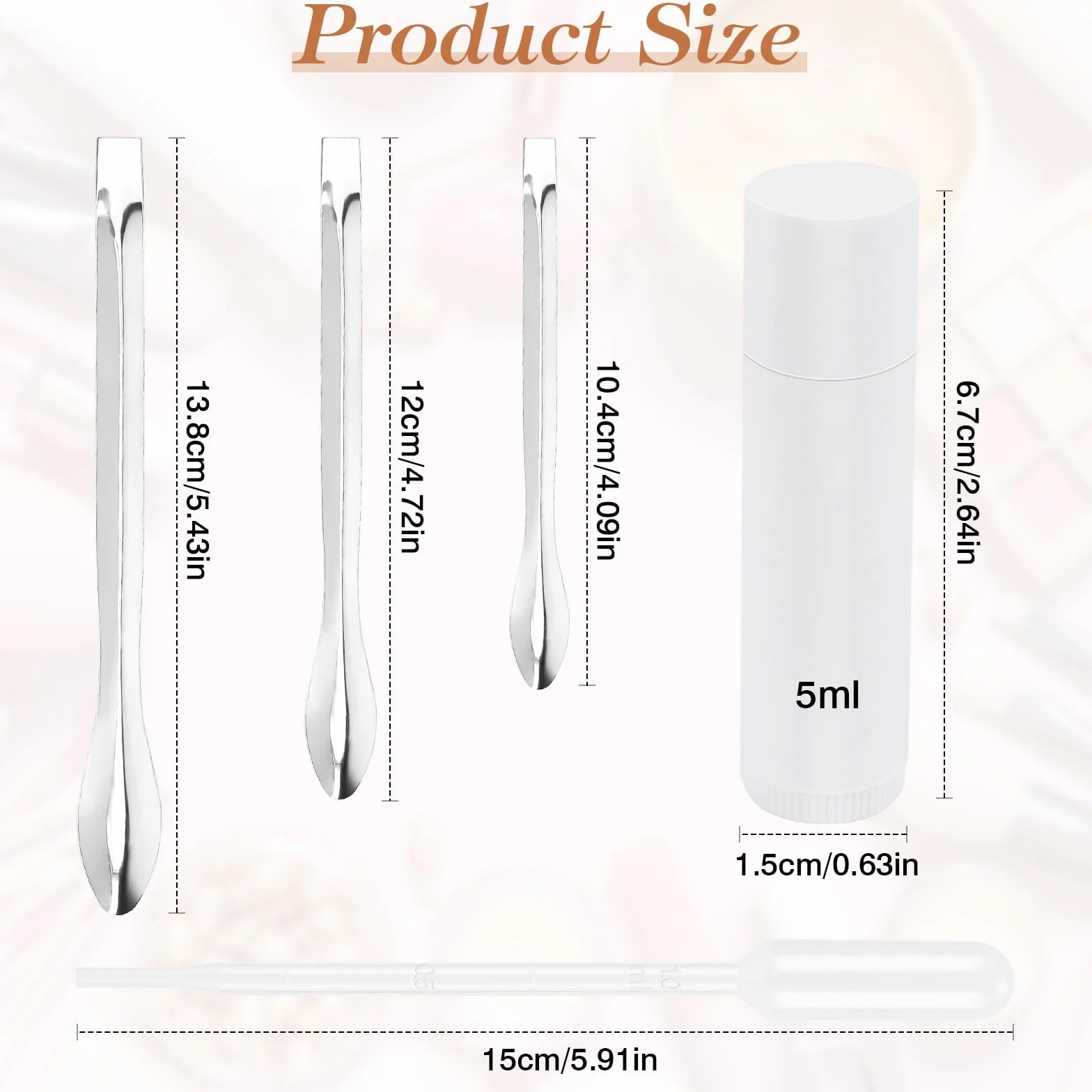 60Pcs Envases Labiales Vacios, Bote Balsamo Labial, Tubo de Lápiz Labial Blanco, con Cuchara y Cuentagotas para DIY Bálsamo Labial