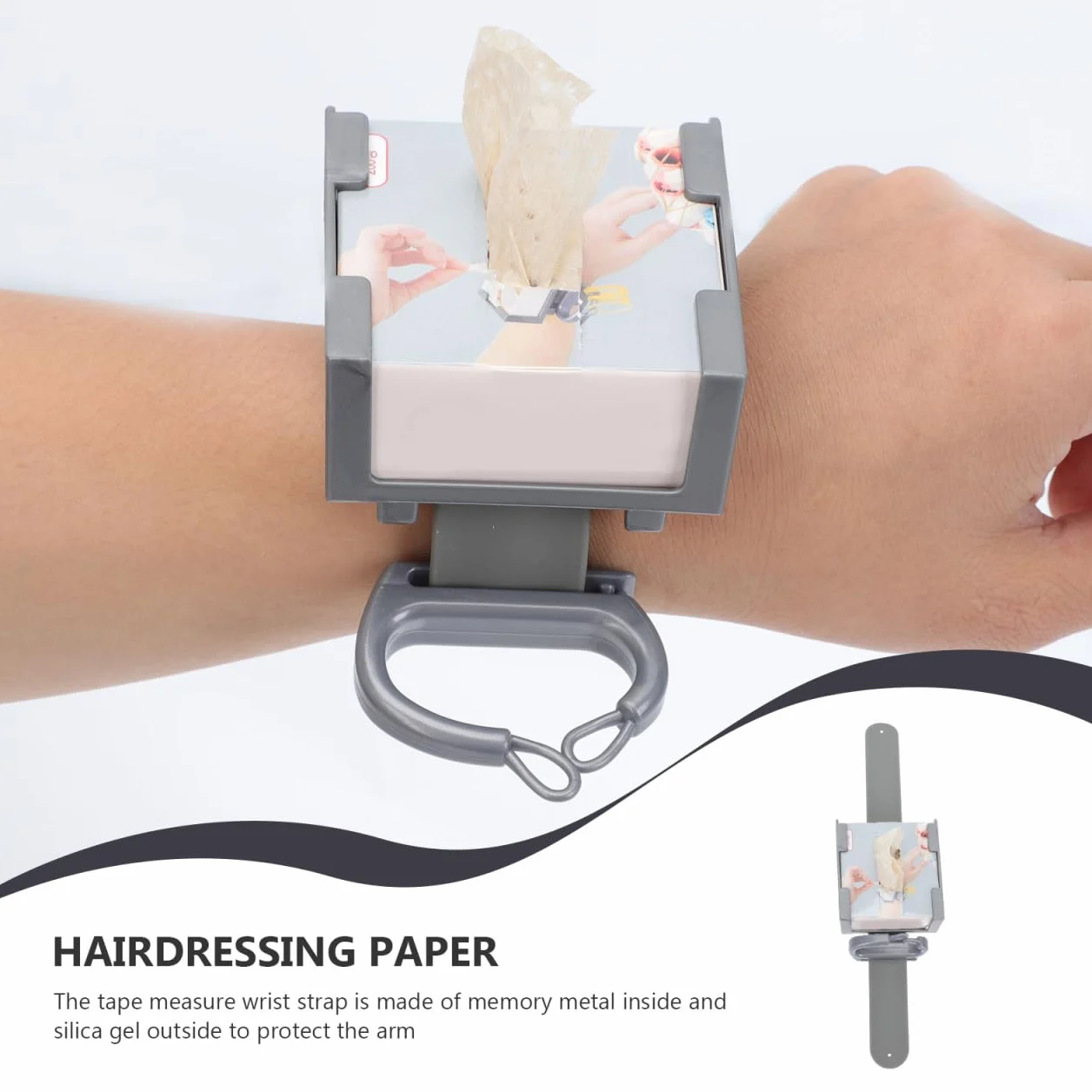 Papel permanente para peinado resistente al calor 7 x 6,2 x 3,8 cm accesorio profesional