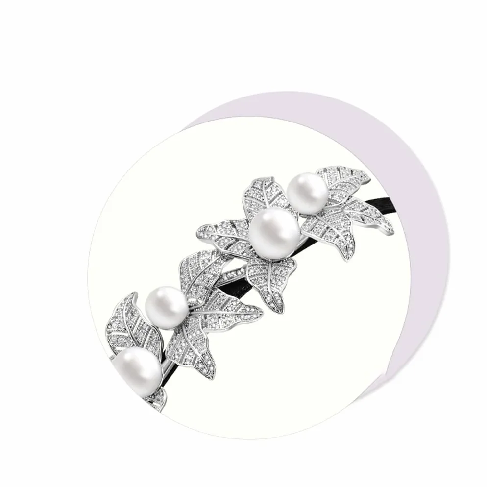 Bobinas Para El Cabello Con Cola De Caballo Gomas Damas de temperamento soplan pelo con peinado de perlas de cristal con peinado de pelo de ratán for cumpleaños Bobinas para el cabello con cola de cab