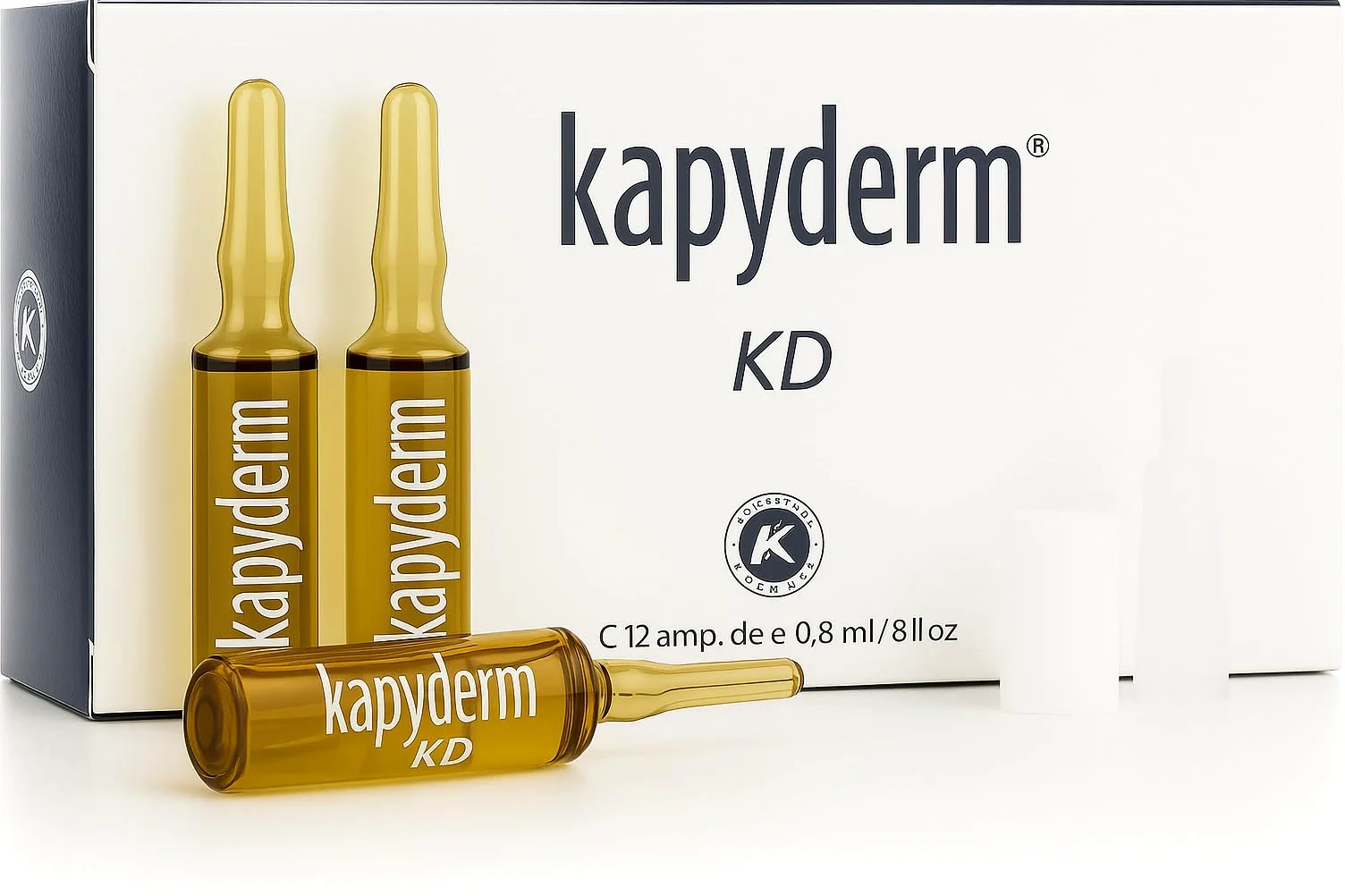 Ampollas KD Anticaída 12 uds para pieles sensibles que fortalecen el folículo y activan la microcirculación para mejorar la densidad en caída difusa o estacional aptas para hombre y mujer