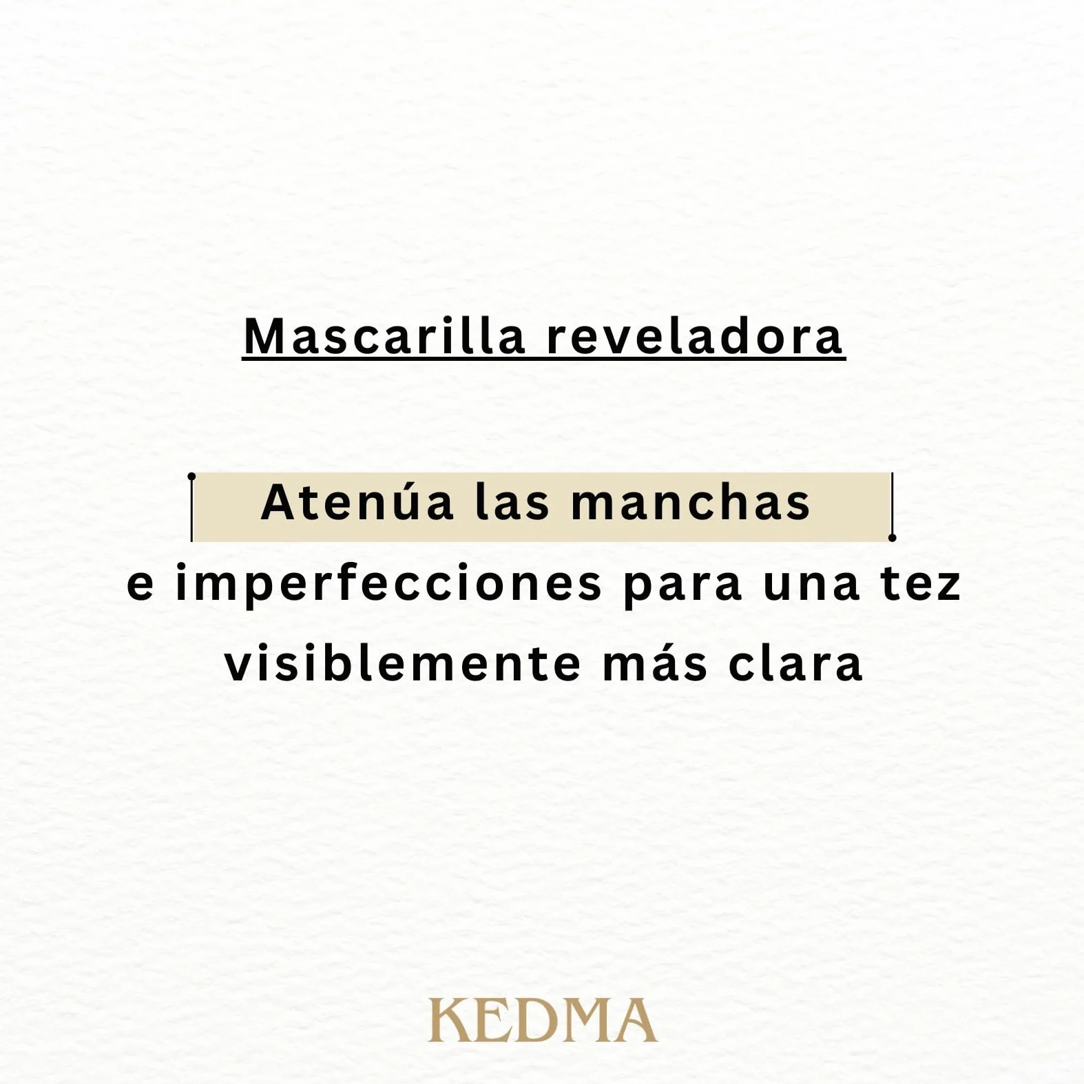 KEDMA - Mascarilla Facial Iluminadora para Piel Apagada & Manchas - 50ml | La mascarilla con caolín, ácidos de frutas y vitamina C purifica y ayuda a iluminar la piel apagada.