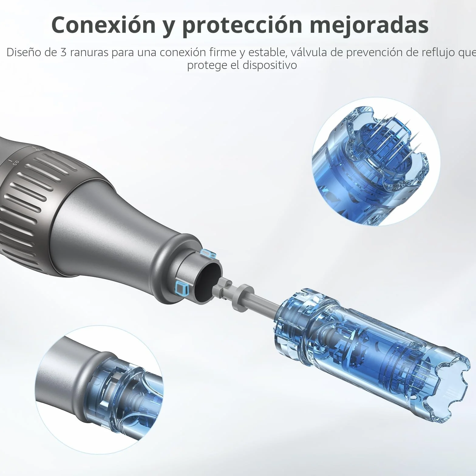 Dr. Pen M8S Microneedling Pen Kit Profesional Inalámbrica para Rostro Cuerpo Crecimiento Cabello Barba 8 Cartuchos