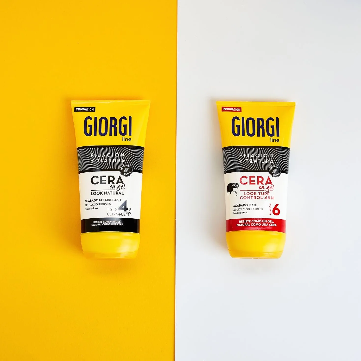 Giorgi Line Cera en Gel Look Natural Acabado Flexible 48h Fijación 4 Ultra-Fuerte 145 ml
