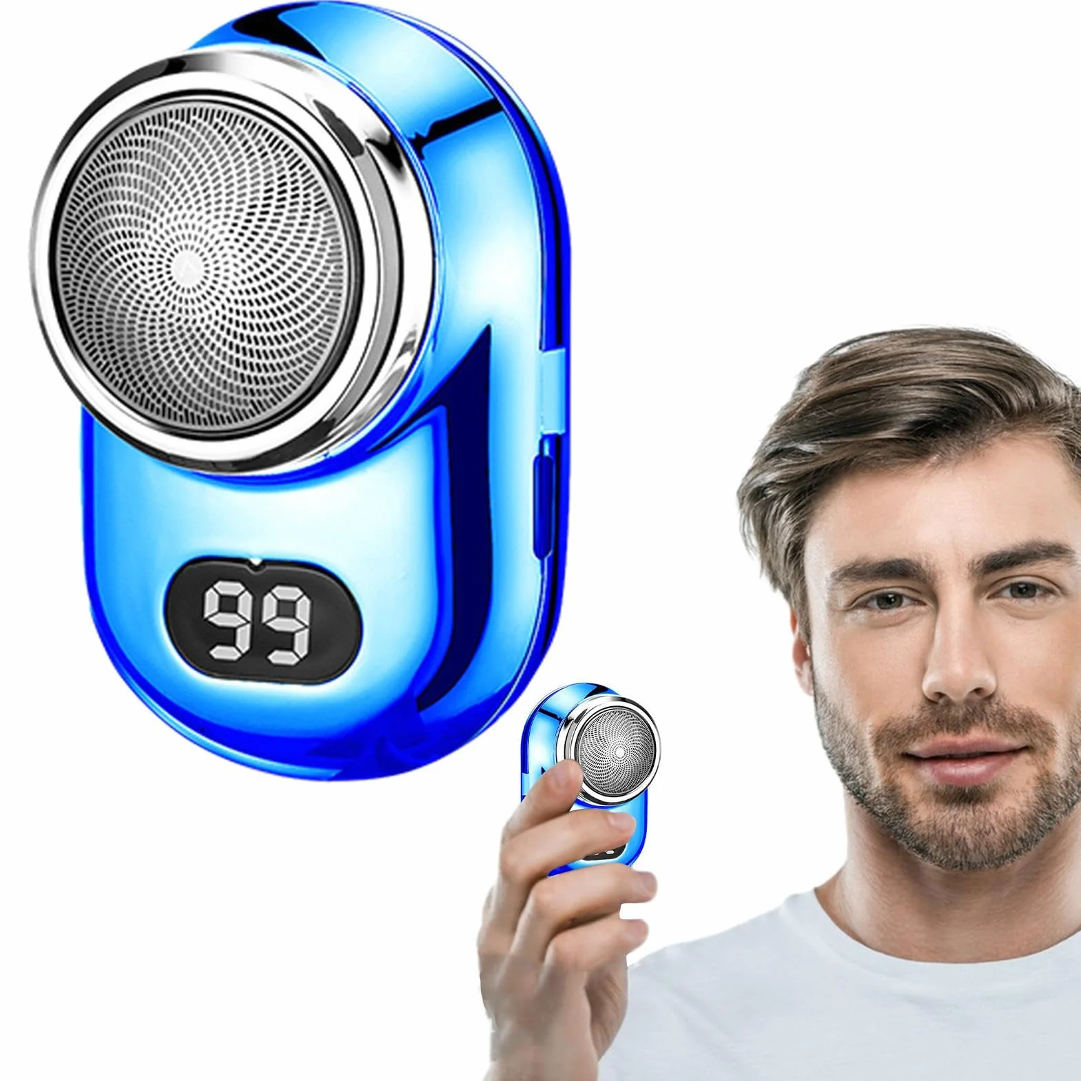 Afeitadora eléctrica para hombre mujer, portátil, prueba agua, Chaies