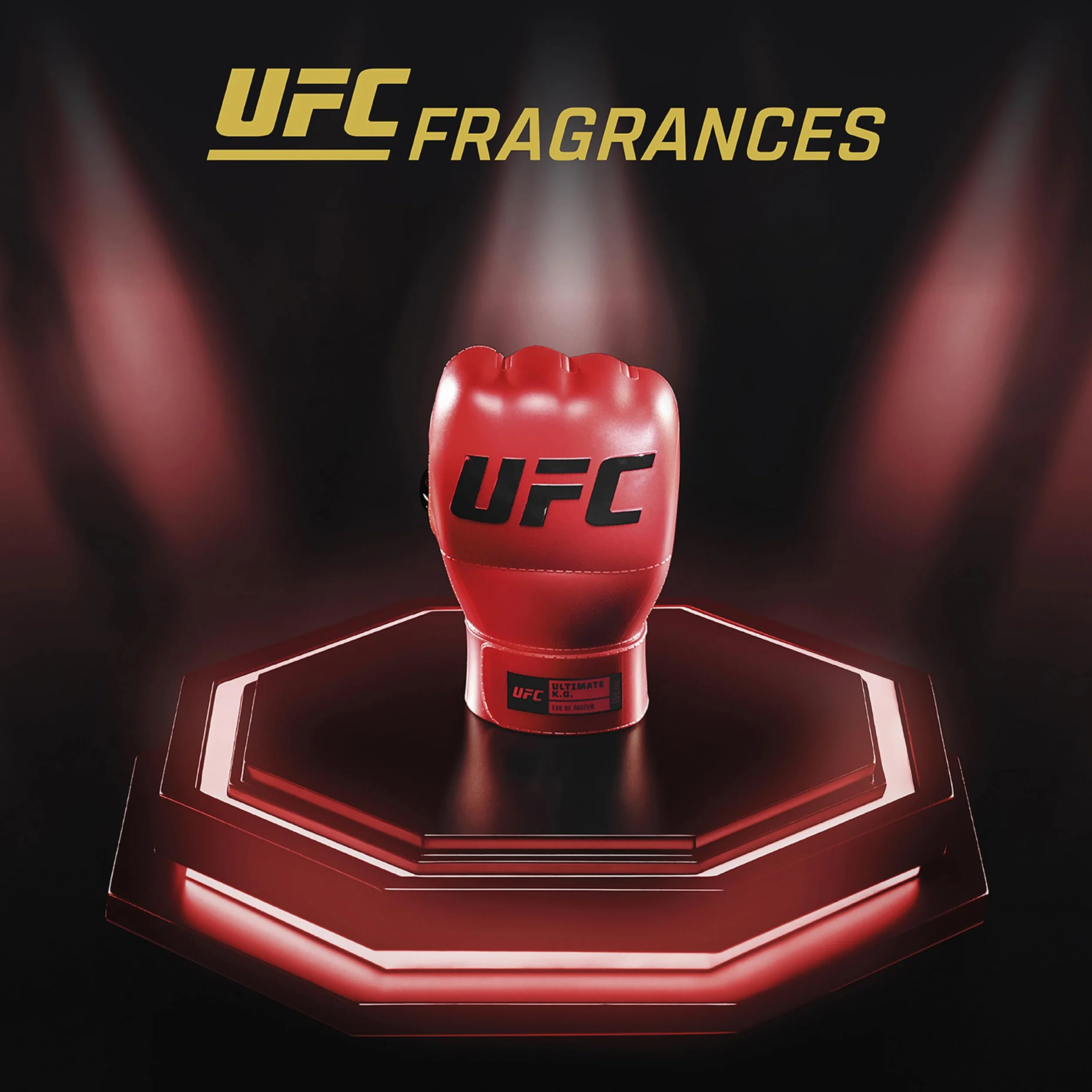 UFC Ultimate K.O. Estuche Regalo Perfumes Hombre Pack de 2 Piezas Eau de Parfum 100ml Body Spray 200ml Set Fragancia Ambarina