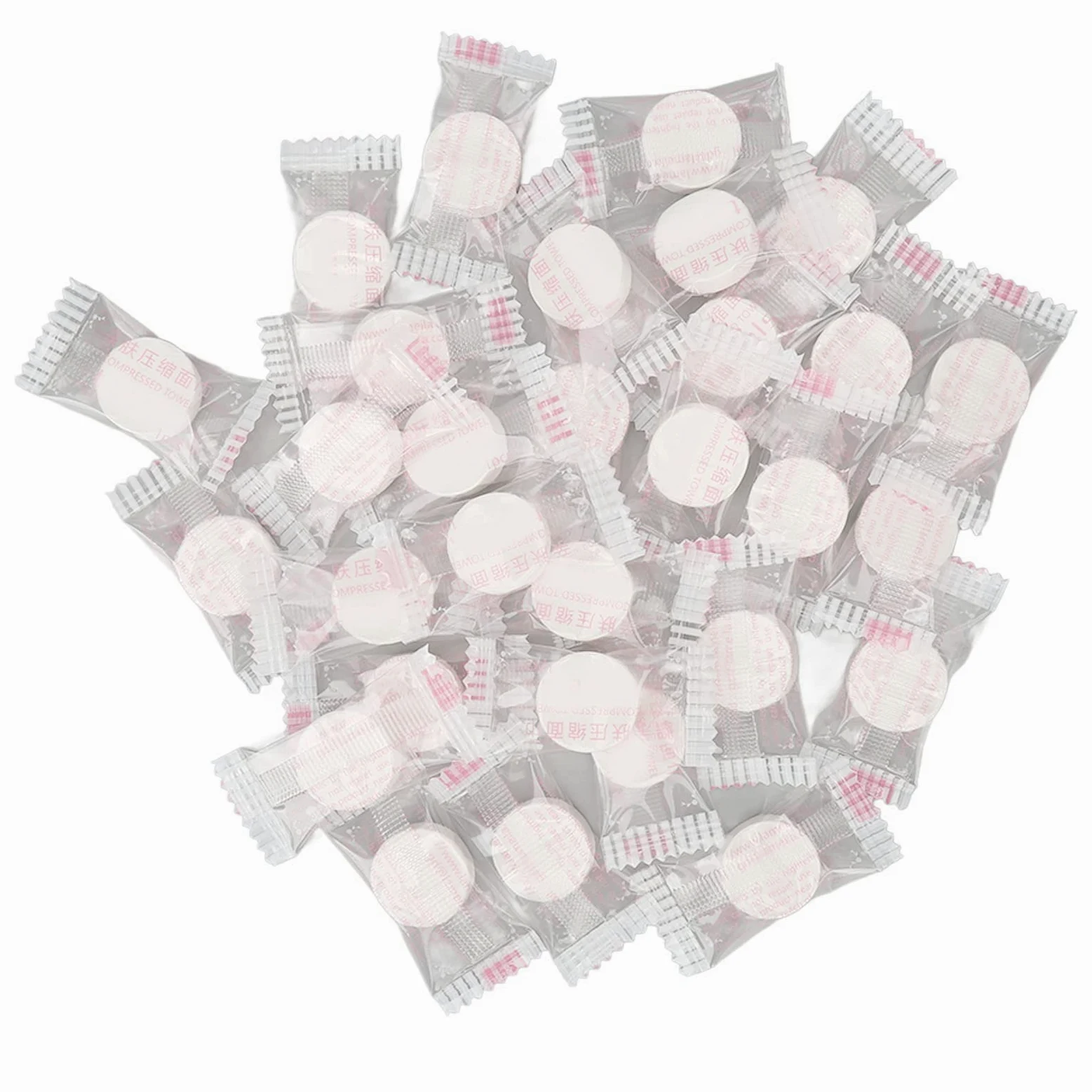 Dioche Mini Travel Face 30 Piezas de Toalla Comprimida, Toallitas Faciales, Tamaño de Viaje, Envueltas Individualmente, Mini Toallas Suaves y de Secado Rápido para Viajes de Negocios y Campamentos