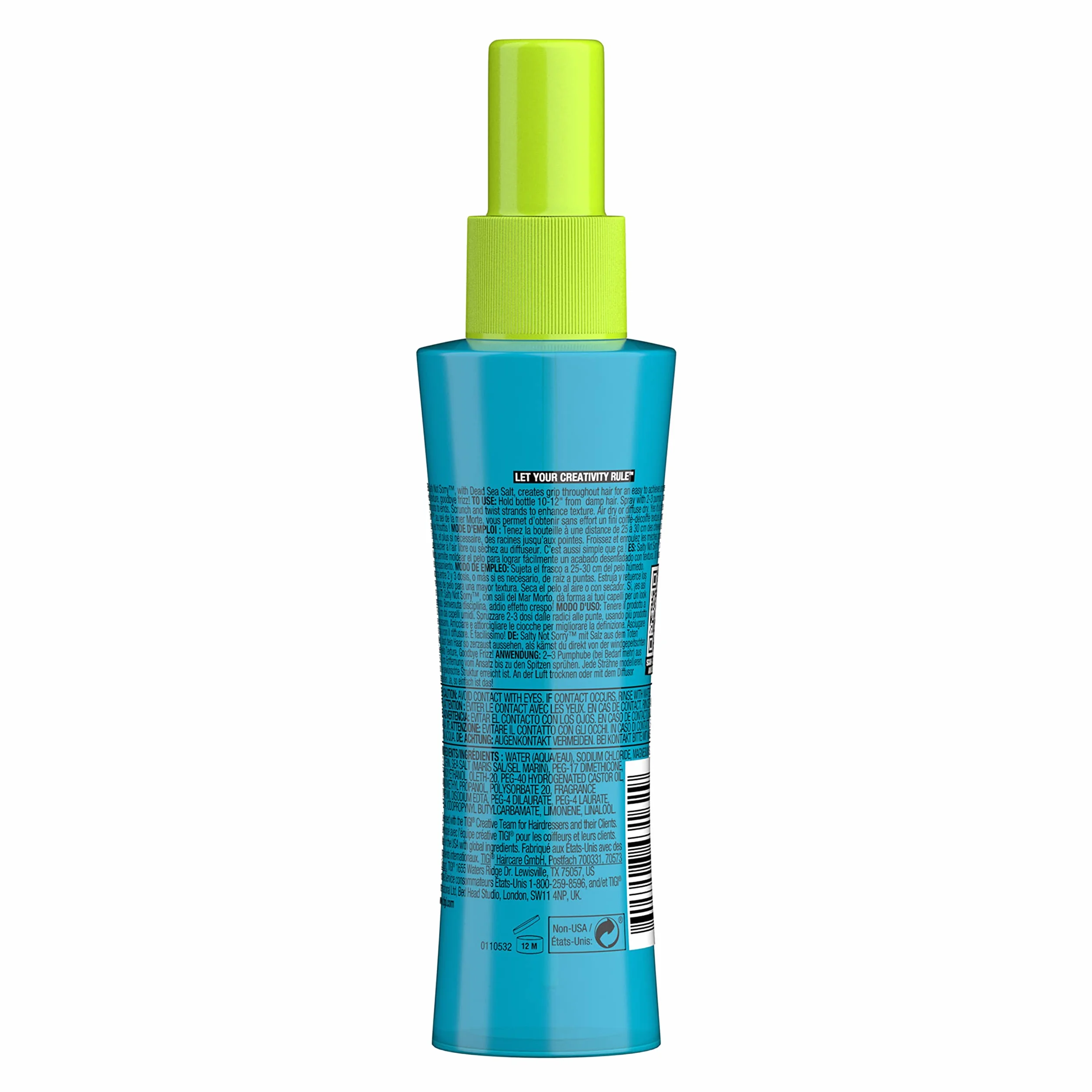 Bed Head by TIGI Salty Not Sorry Hair Texturising Salt Spray 100 ml