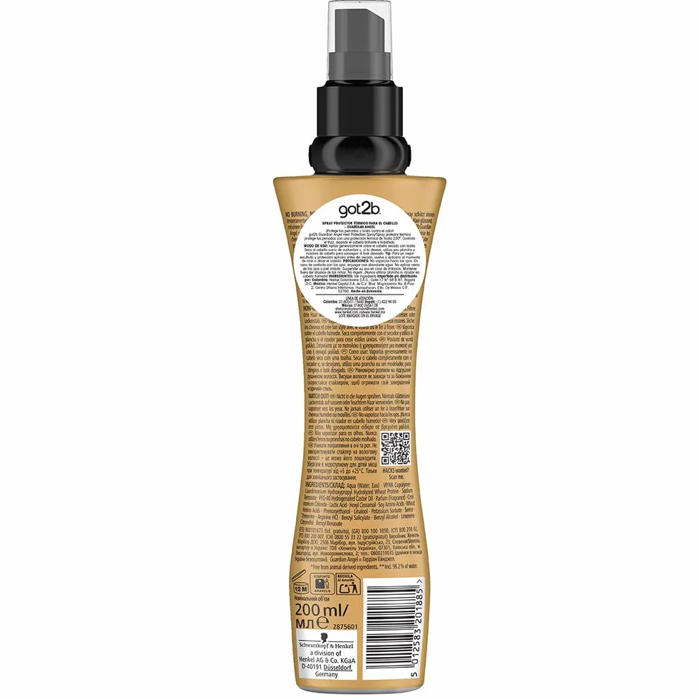 Got2b Guardian Angel Spray protector del calor 200 ml Protección 220ºC