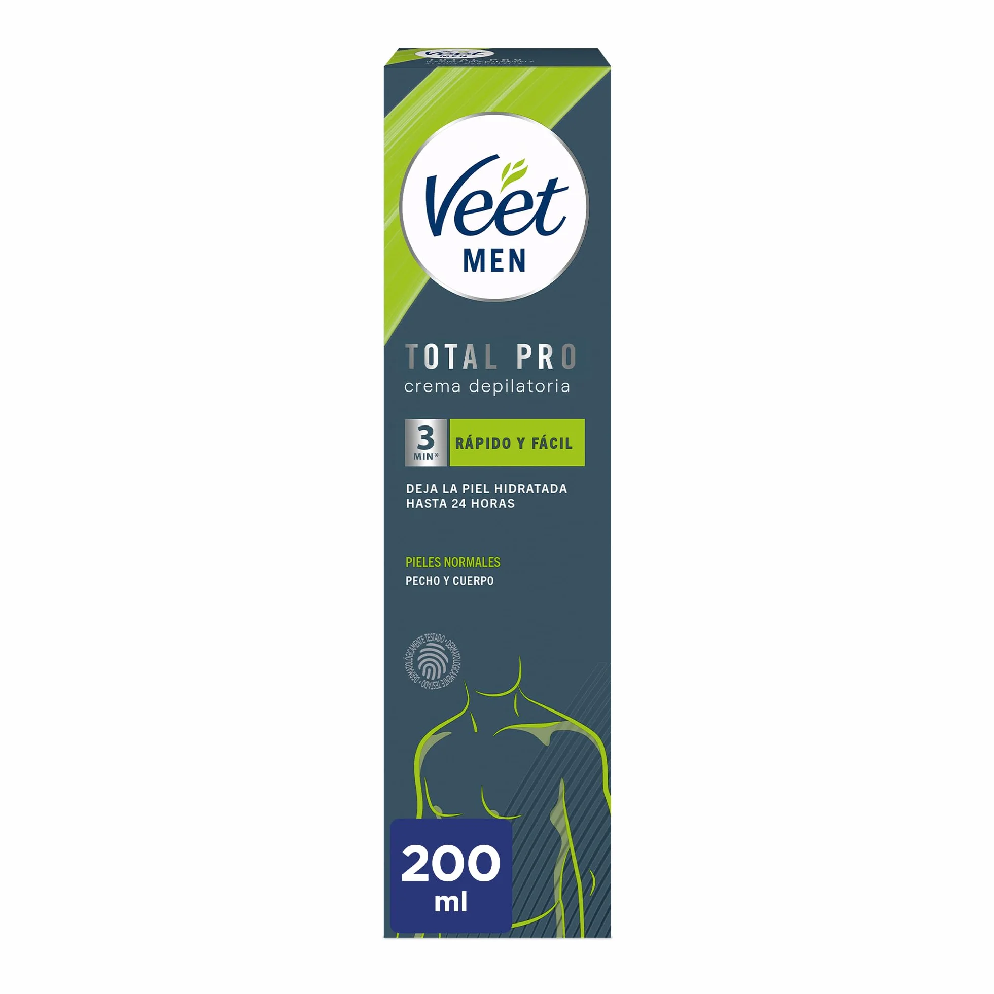 Veet Crema Depilatoria Masculina Cuerpo Piel Normal 200ml