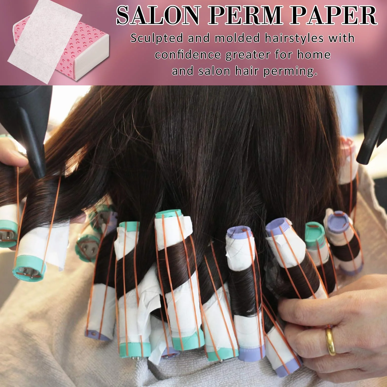 Papel para Permanente de Pelo 300 Piezas Profesional