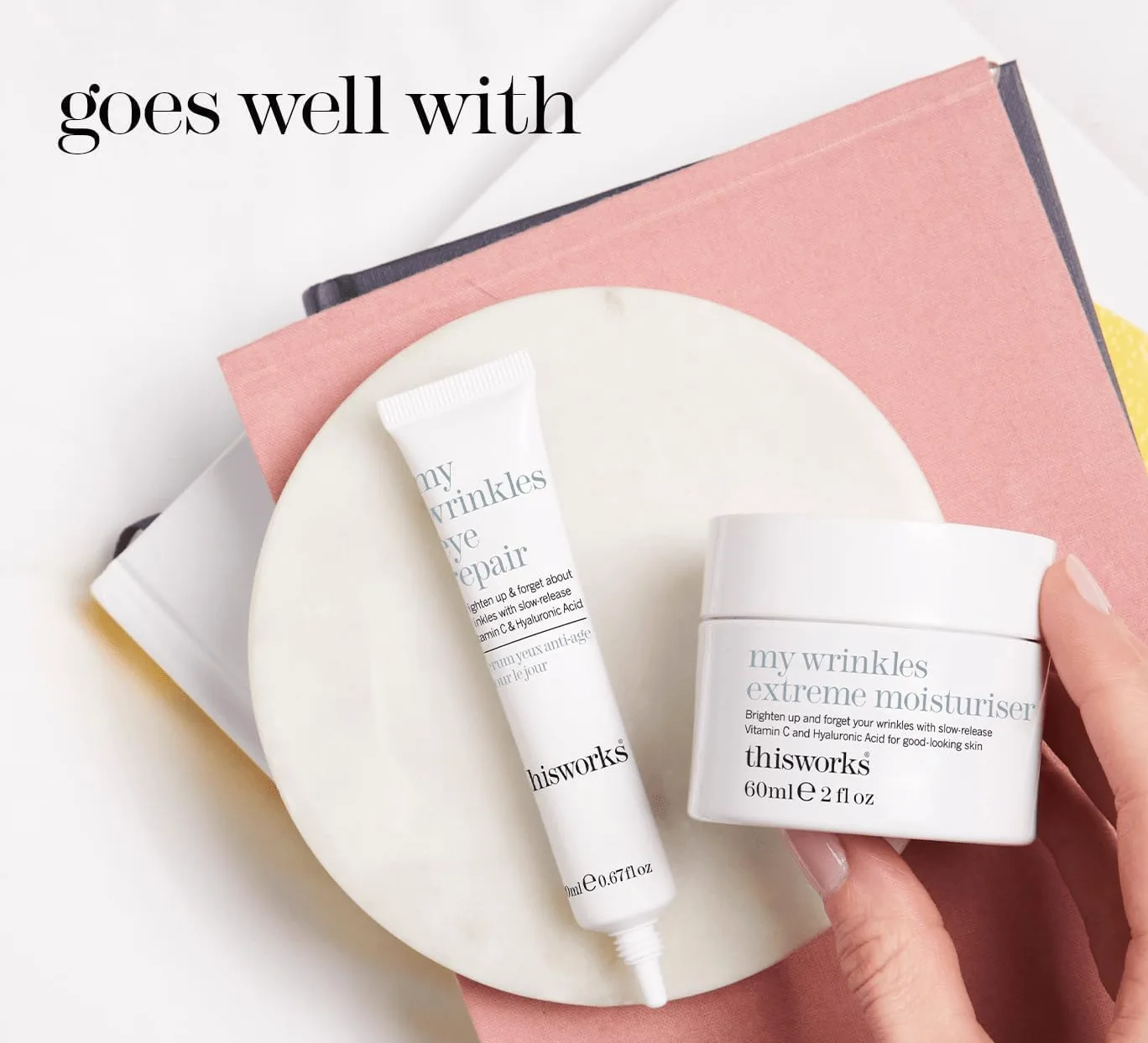 This Works My Wrinkle Extreme Moisture, 60 ml – Crema facial antienvejecimiento con bakuchiol, vitamina C y ácido hialurónico – Hidratante iluminador para suavizar y rellenar la piel deshidratada
