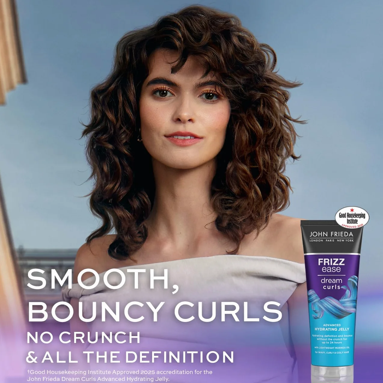 John Frieda Hydrated Jelly Dream Curls Gel hidratante de rizos 200ml Control del encrespamiento