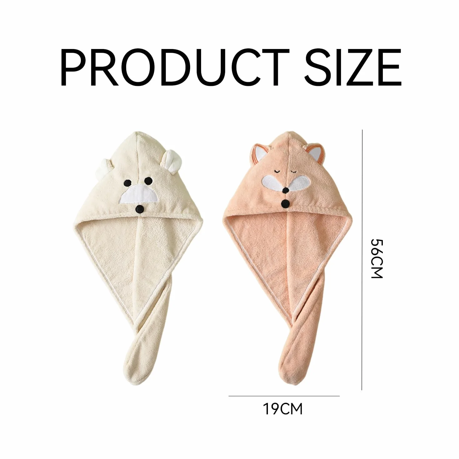 Toallas de Pelo de Vellón Coralino para Secado Rápido para Niños, Suaves y Absorbentes
