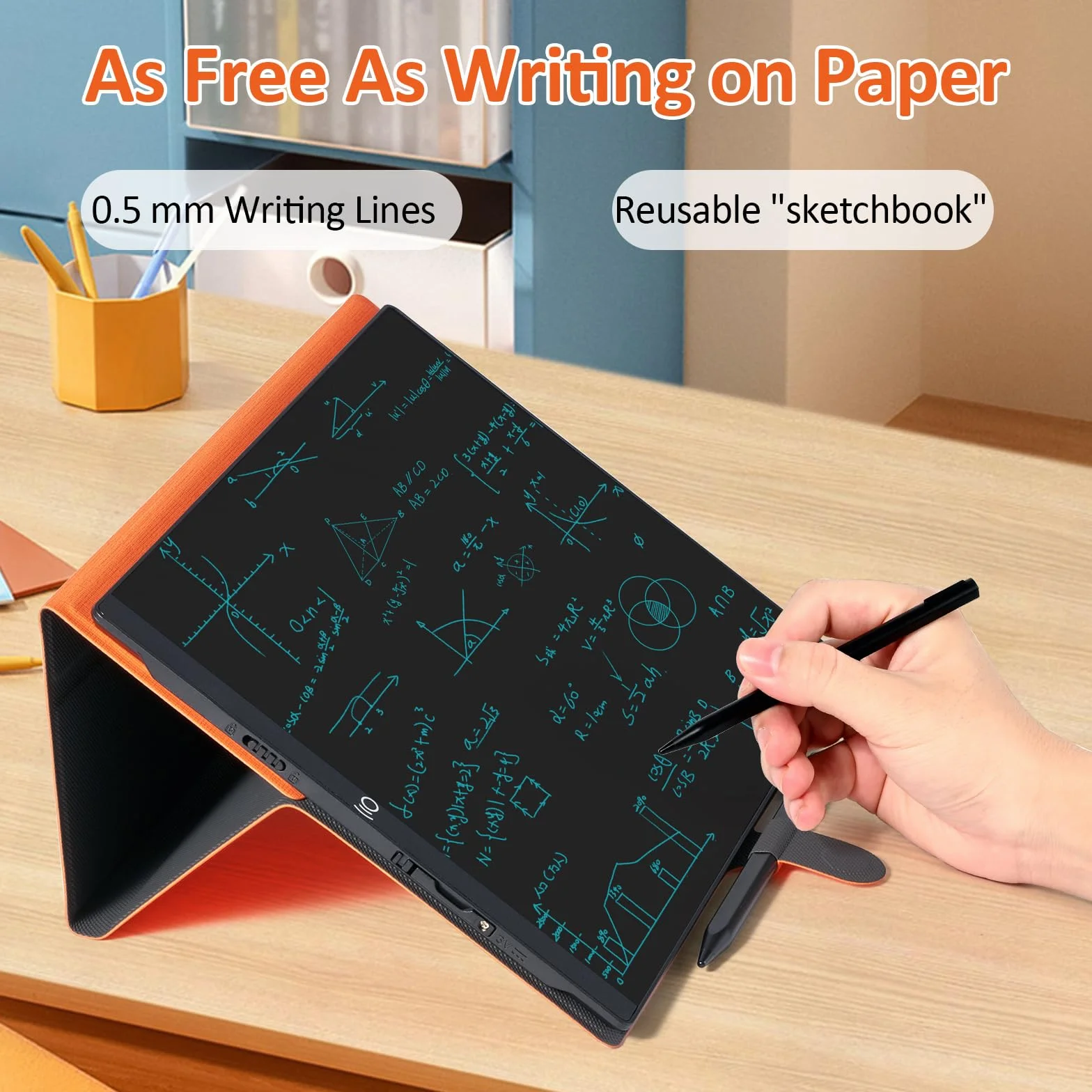 Czemo Pizarra de escritura LCD 11,5 pulgadas reutilizable tableta digital con funda protectora