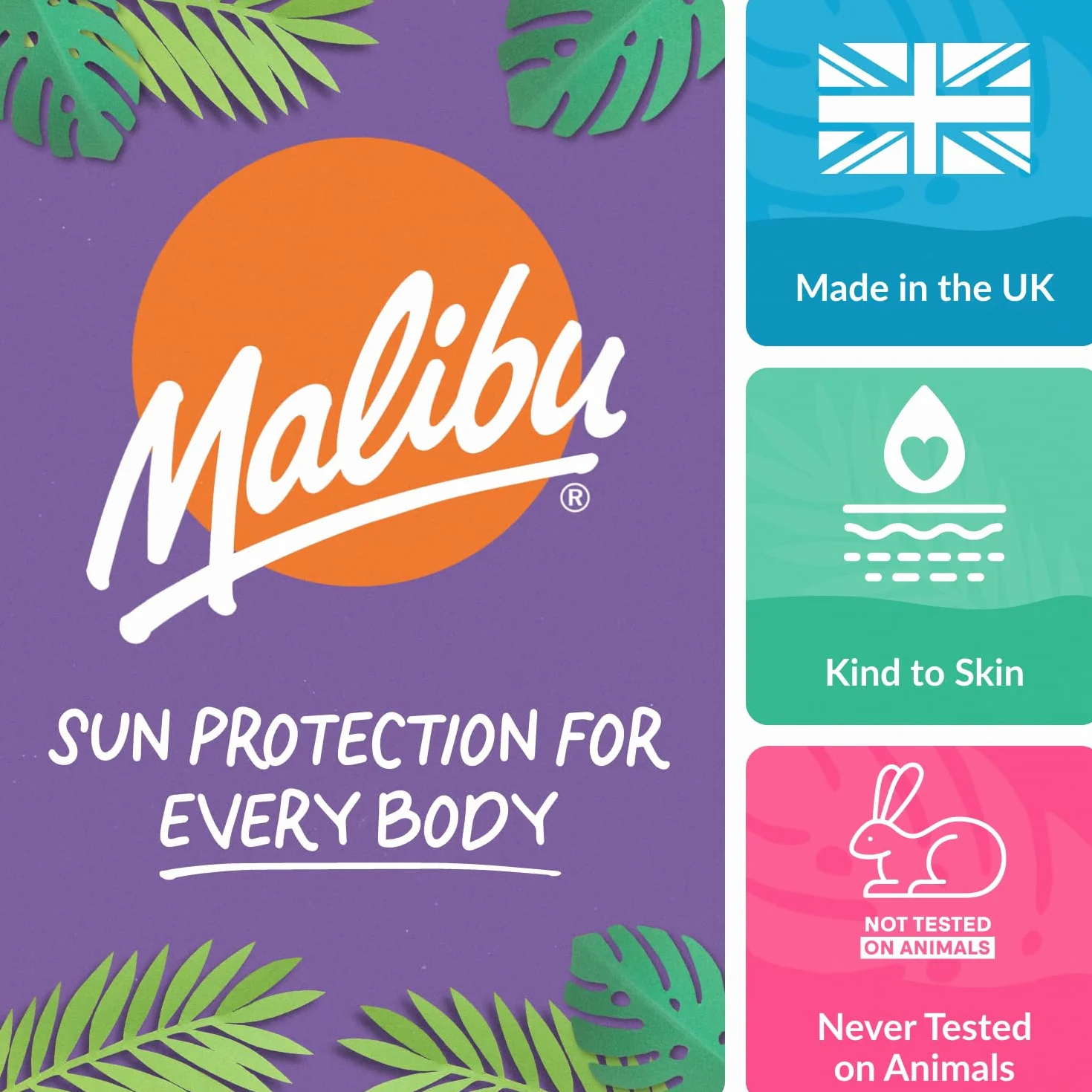 Malibu Crema bronceadora para bronceado rápido 300 ml