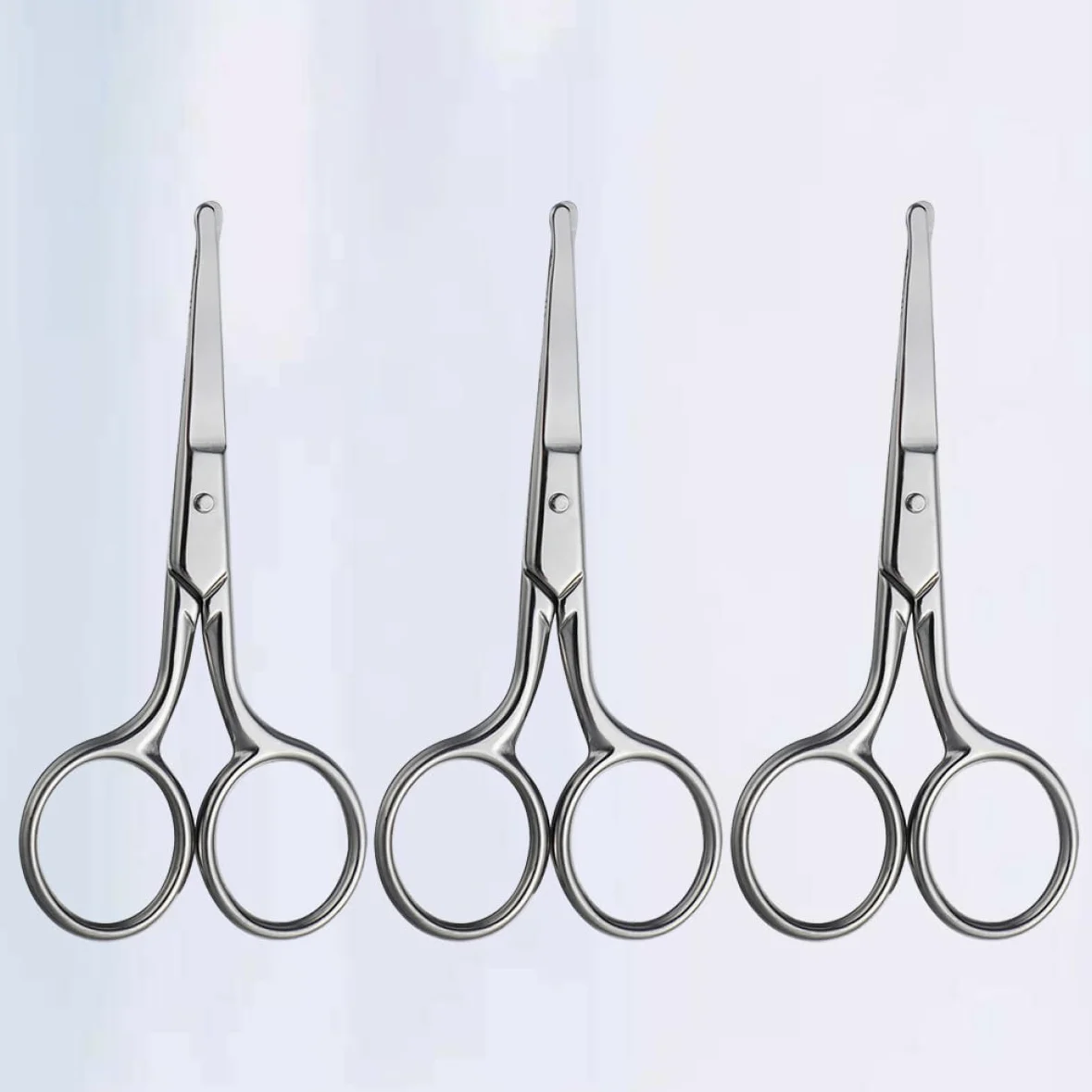 9piezas Tijeras De Cejas y Recortador De Nariz De Acero Inoxidable Diseño Seguro y Práctico Para Corte Preciso Cejas y Vello Nasal