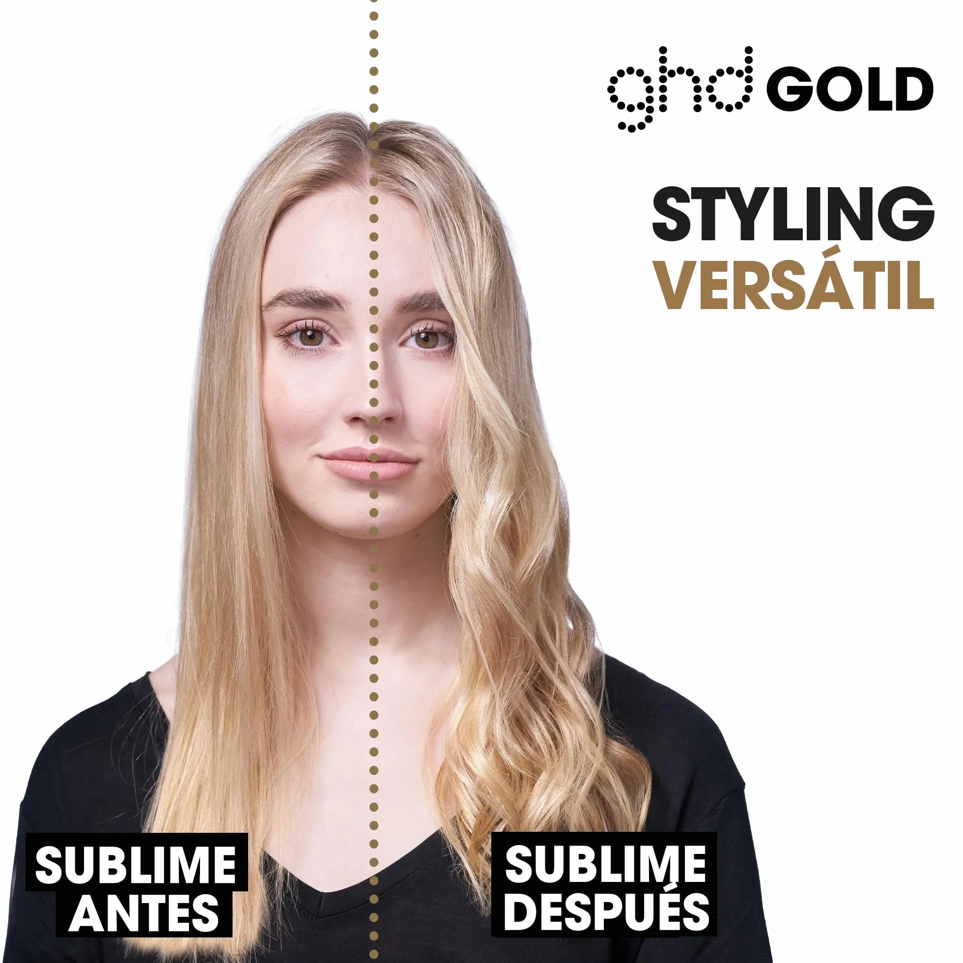 ghd Gold Plancha de Pelo Profesional Todo Tipo de Cabello Enchufe Europeo