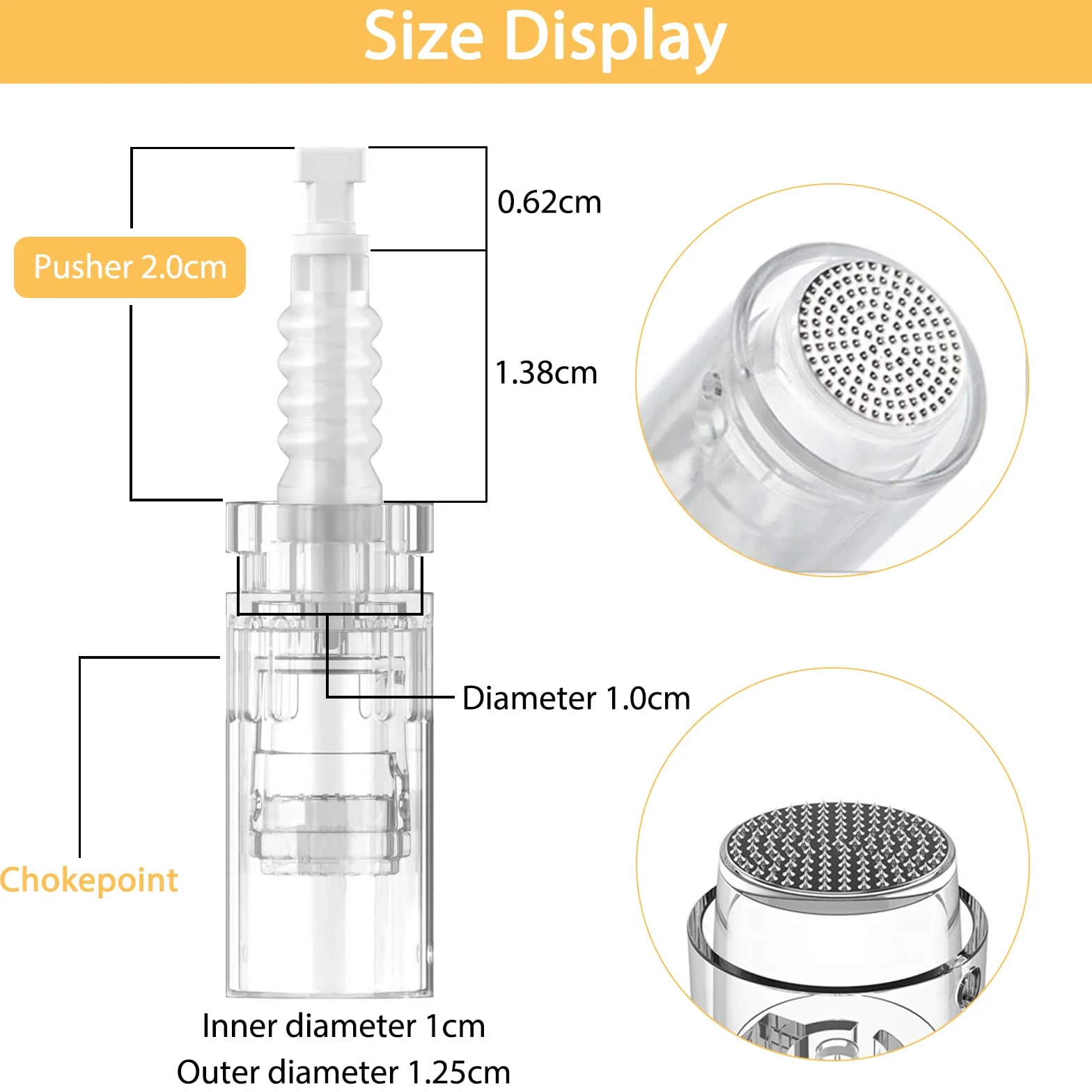 Agujas Dermapen Microneedling Nanoagujas Redondos 20 Pcs Cartucho de Substituição Baioneta