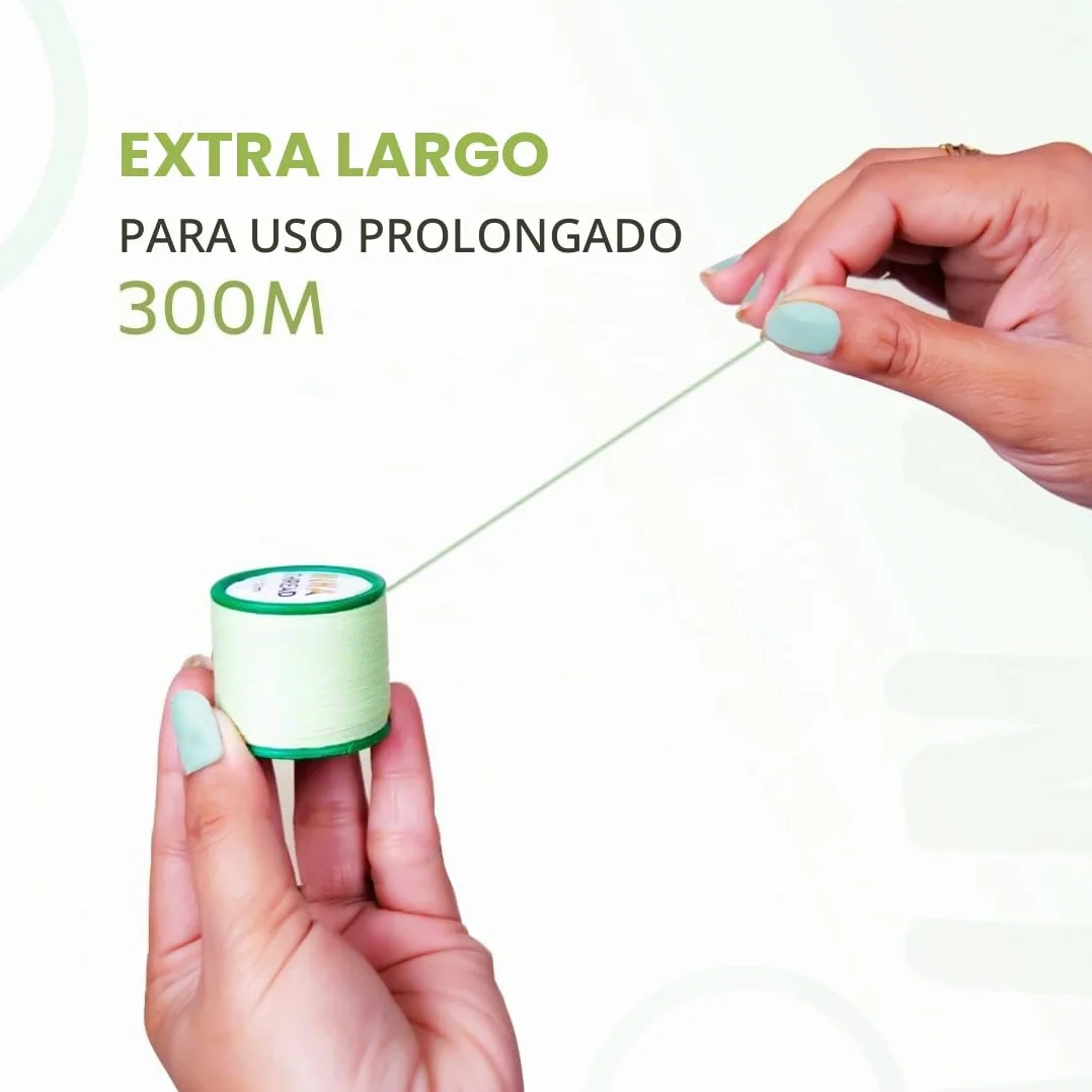Mina Thread 1 Carrete x 300 m | Hilo de enhebrar Cejas | Hilo de algodón orgánico 1 Unidad