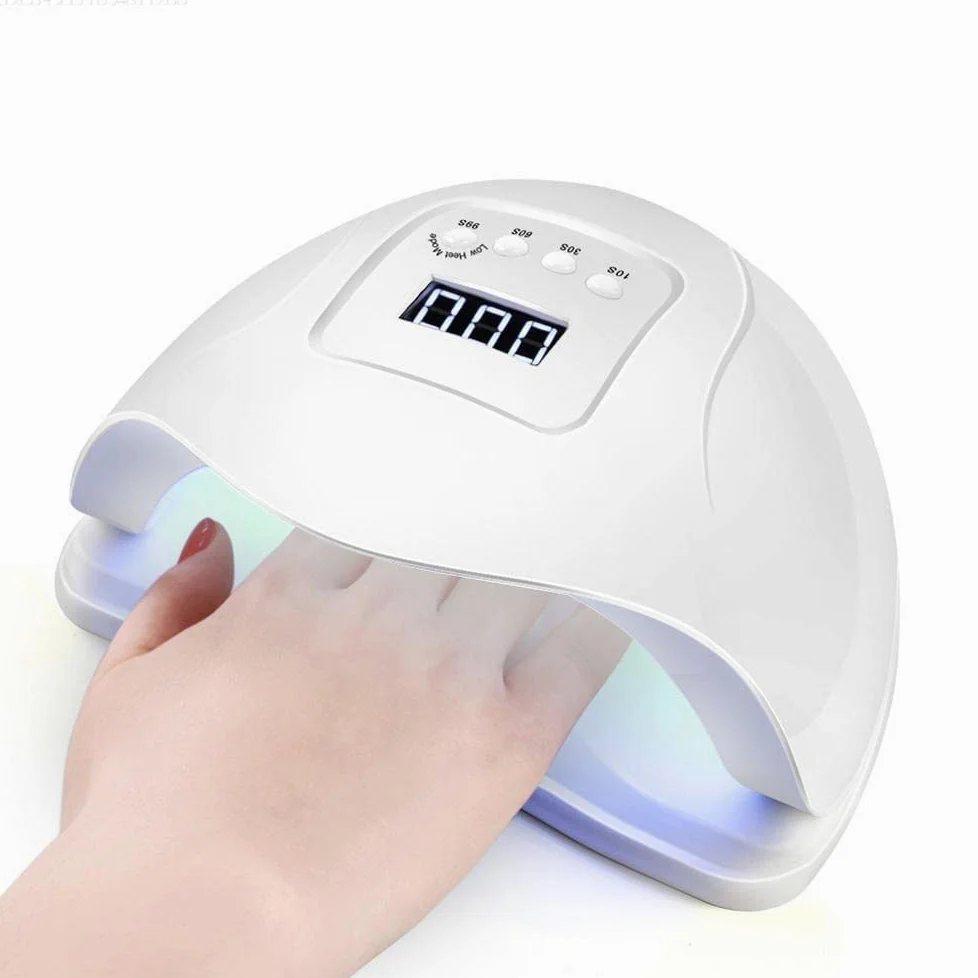 Kit de esmalte de uñas profesional de 80 W UV + LED lámpara de uñas de gel para manicura UV