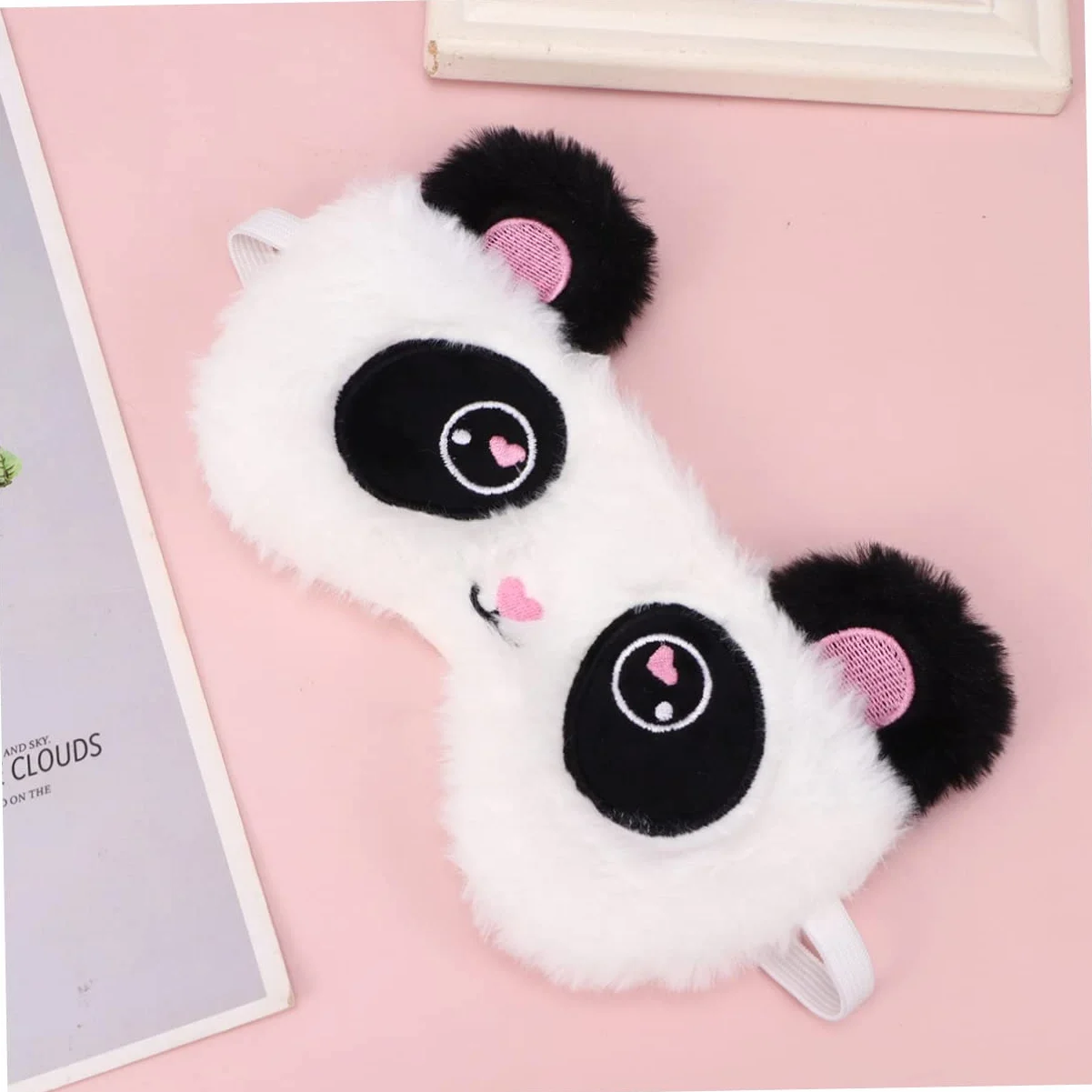 Healeved Antifaz Para Dormir Diseño De Panda Cómodo Antifaz Ojos Para Mujeres y Niñas Para Descansar Casa o Viajar