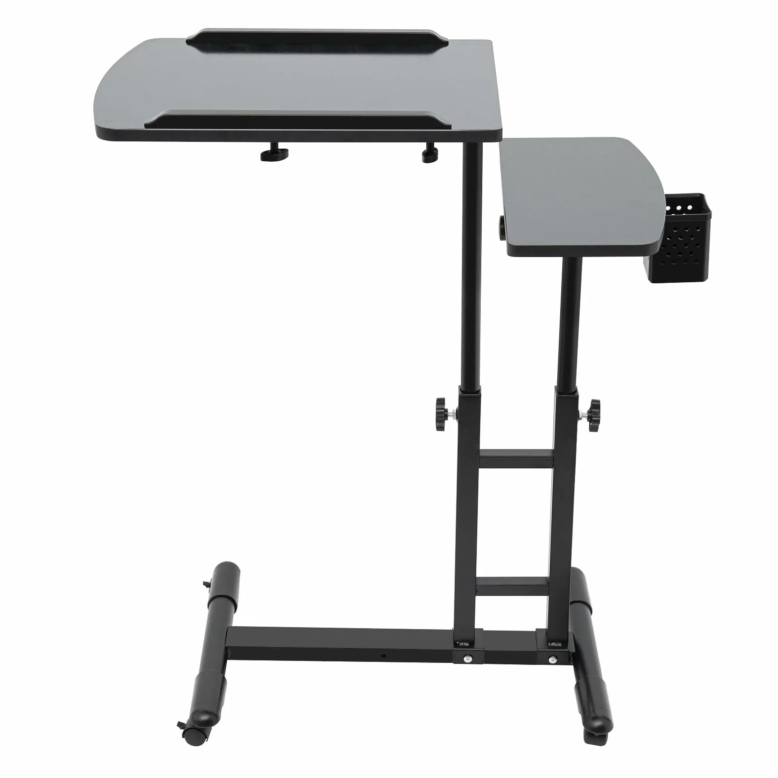 Mesa de tatuaje móvil ajustable, 65-97 cm, portátil, estación de trabajo con ruedas, accesorios de tatuaje, mesa móvil, escritorio, para salón, estudio, encimeras de trabajo dobles, carrito