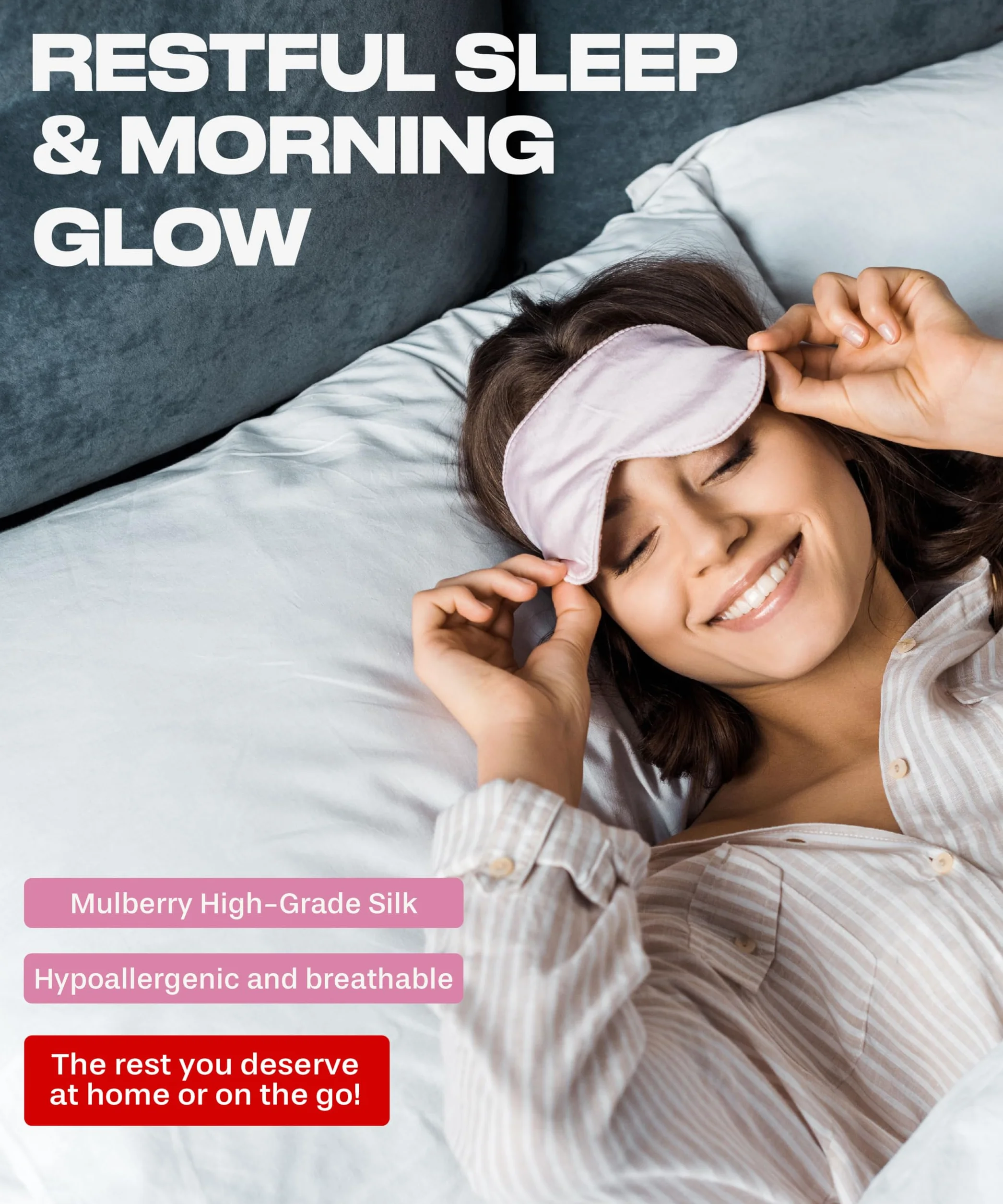 Antifaz de seda para dormir para hombres y mujeres, antifaz para ojos, venda para dormir, cubierta para ojos, paquete de 2
