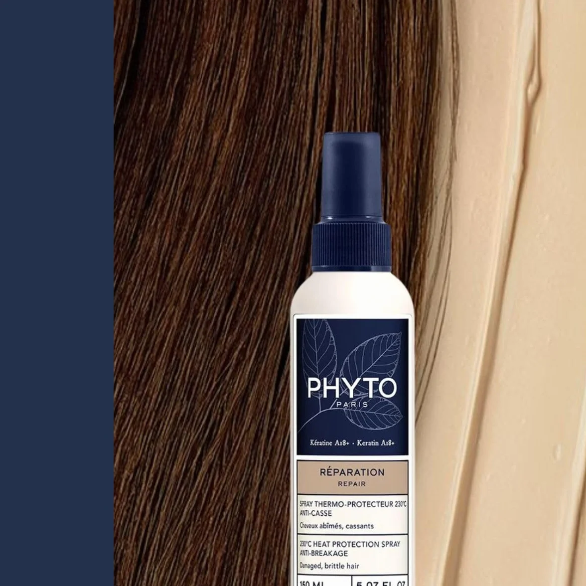 Phyto Paris Reparación Spray Termoprotector 230° Protector Calor Cabello Dañado Quebradizo Anti-Frizz Anti-Rotura Queratina