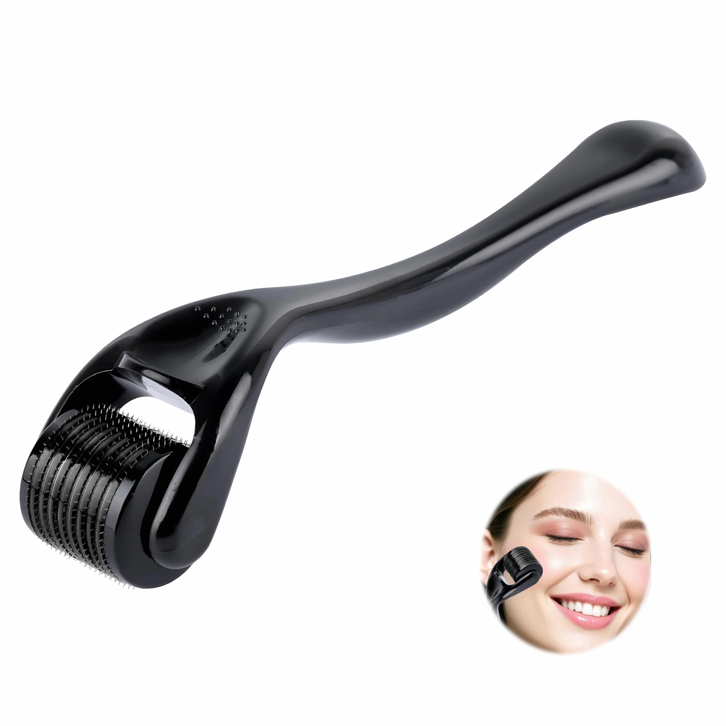 Derma-Roller Microagujas 0.5mm Rodillo Mikroneedling para Anti-Edad Hombre Mujeres