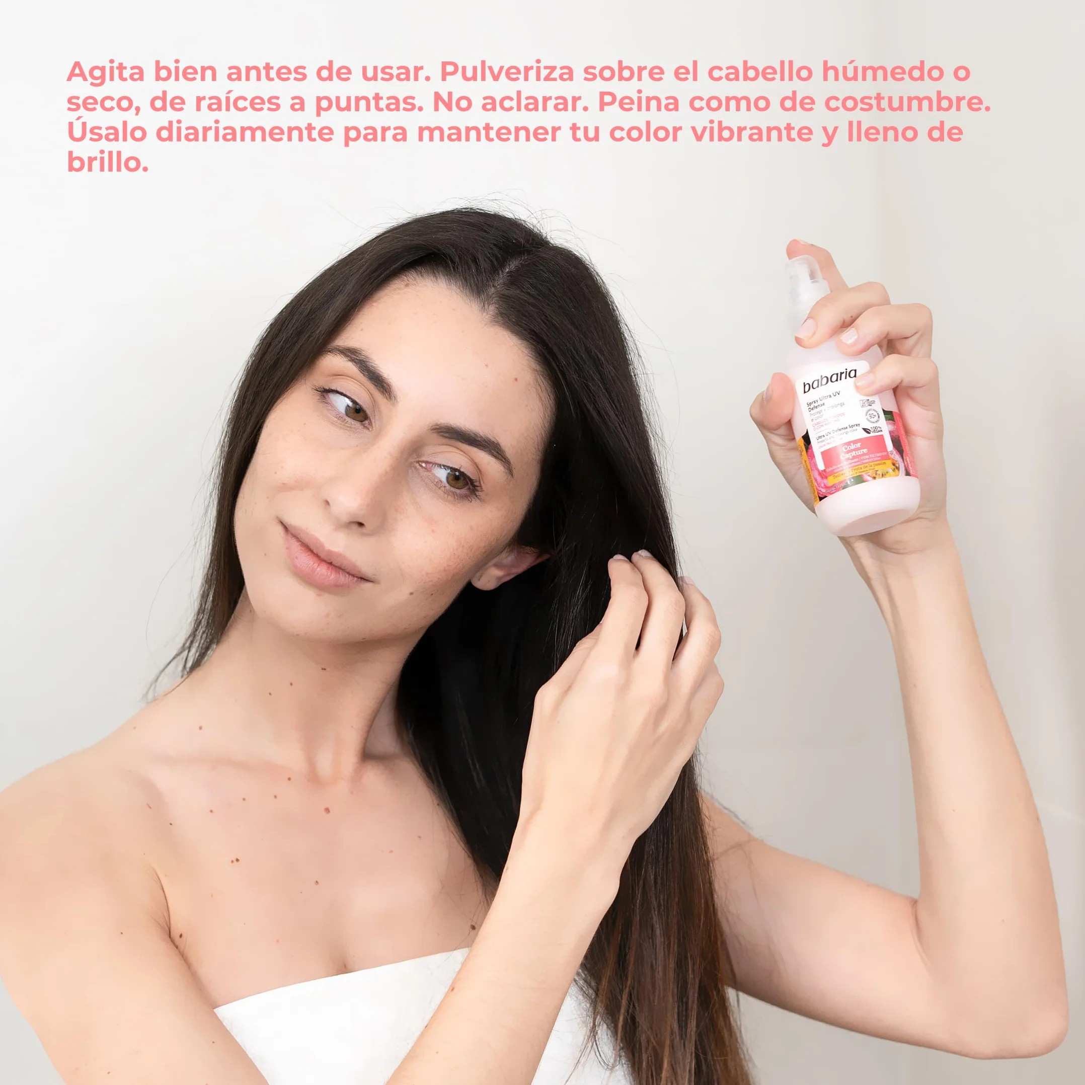 Babaria Spray Ultra UV Defense 150 ml Ochrona Koloru Tsubaki Fruta de la Pasión Włosy Farbowane
