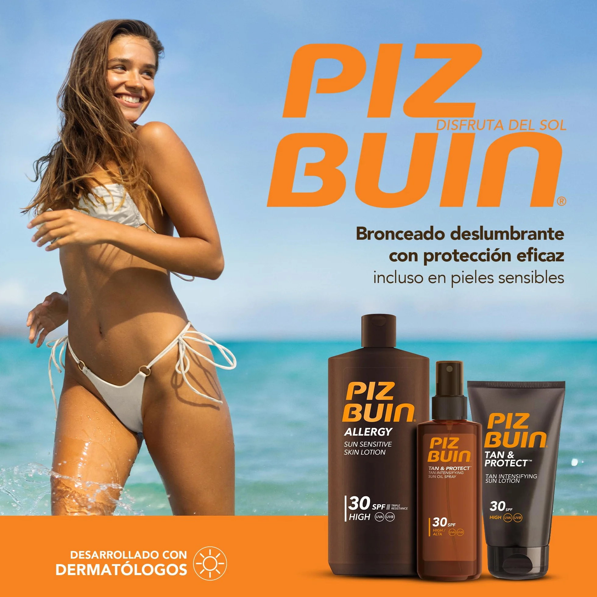 Piz Buin Moisturising Sun Lipstick 4,9 g bálsamo labial protección solar 30 resistente al agua